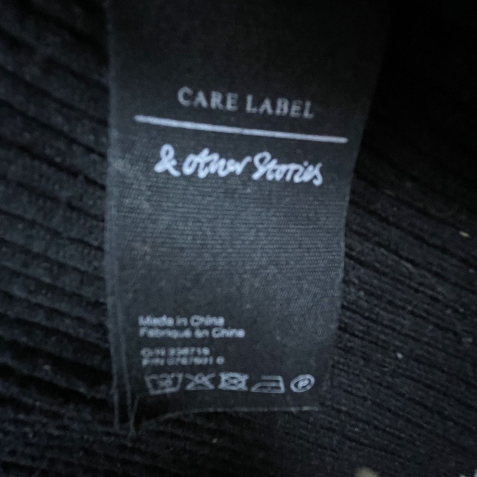 & Other Stories & Other Stories Cardigan Sweater Womens M Black Ribbed Knit Size M / US 6-8 / IT 42-44 - 5 Thumbnail