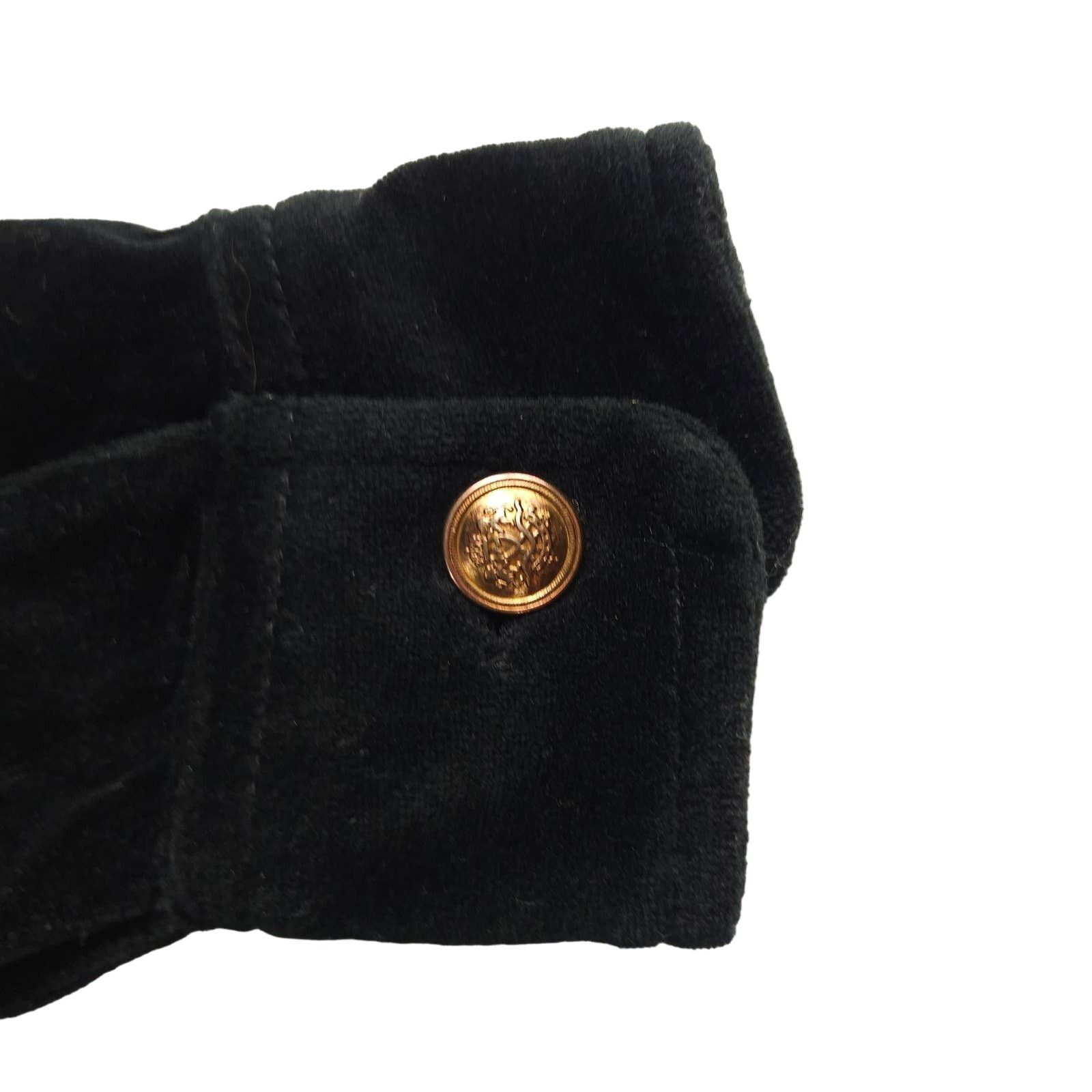 Jones New York EUC VTG Jones New York Velour Utility Shirt Sz. S Black Size S / US 4 / IT 40 - 5 Thumbnail