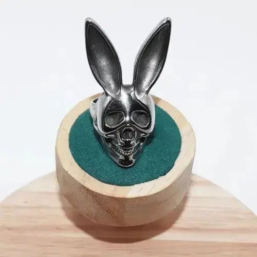 Jewelry Rabbit Skull Ring Size ONE SIZE - 2 Thumbnail