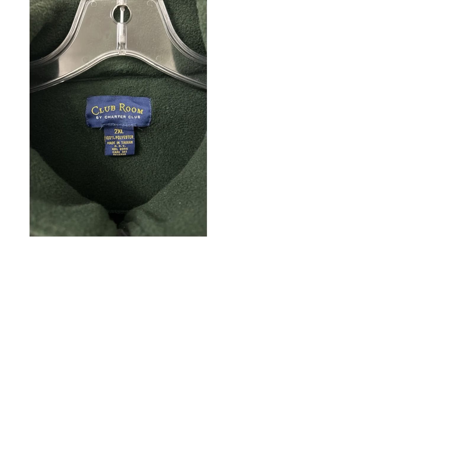 Club Room VTG Club Room FrosTek Fleece 1/4 Zip Mens 2XL Black Green Pullover Sweater NWT Size US XXL / EU 58 / 5 - 9 Thumbnail