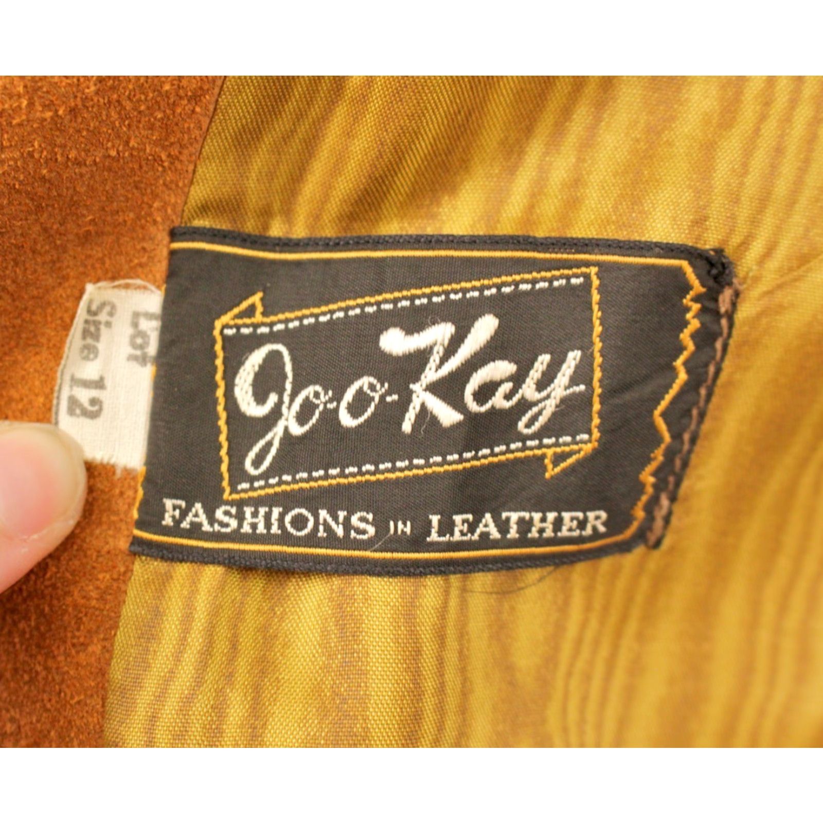 Vintage VINTAGE Women's VTG 70s Brown Fringe Suede Leather Jacket Sz 12 1970s Joo-Kay Hippy Size XL / US 12-14 / IT 48-50 - 4 Thumbnail
