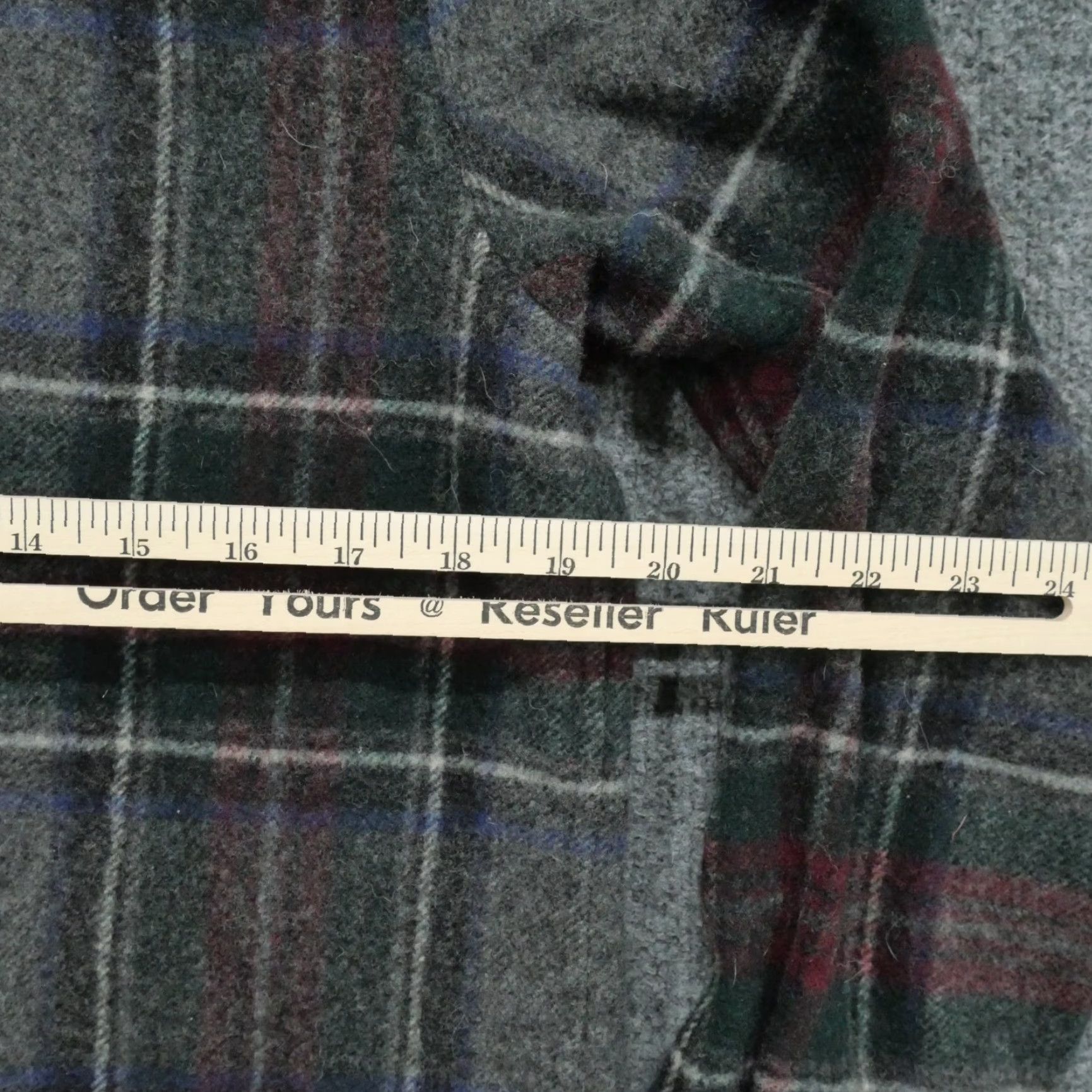 Ralph Lauren Ralph Lauren Shirt Womens Large Grey Plaid Lambs Wool Flannel Button Up Size L / US 10 / IT 46 - 7 Thumbnail