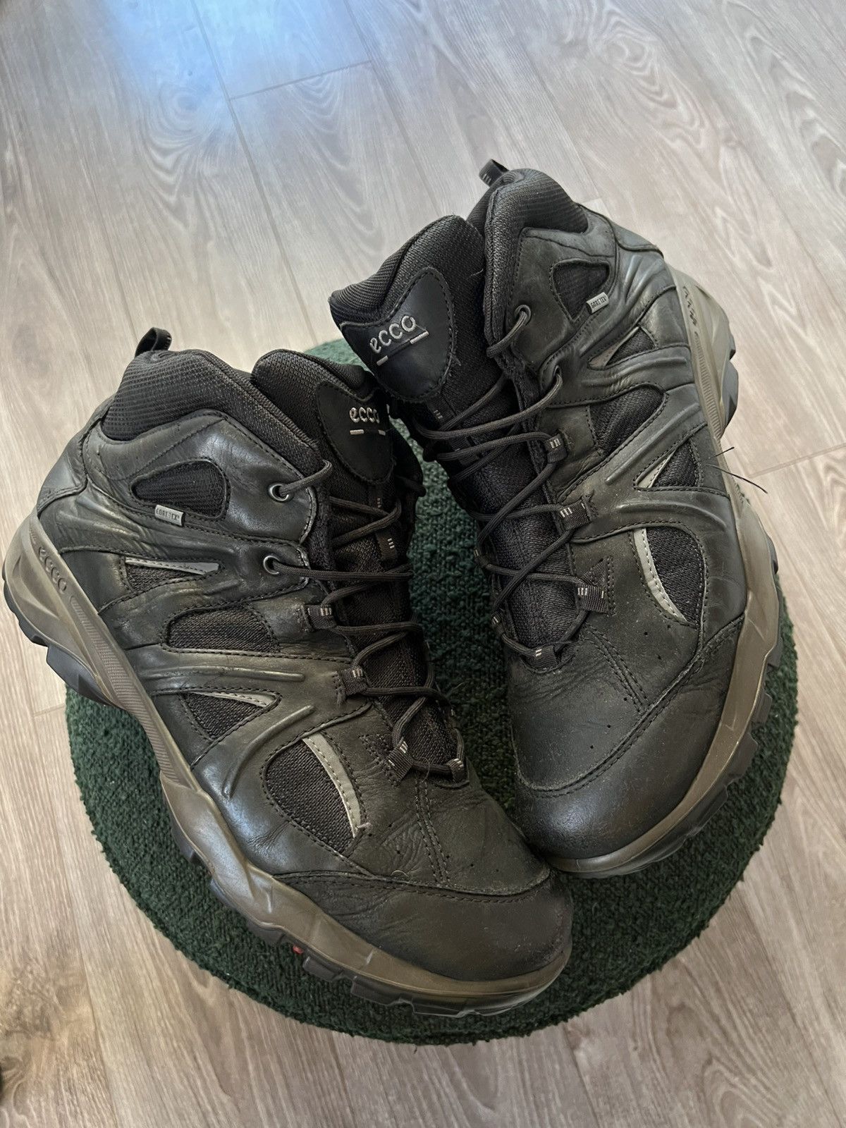 Ecco × Goretex ‼️Ecco Leather Gore-Tex GTX Waterproof Leather High Boots‼️ Size US 14 / EU 47 - 5 Thumbnail