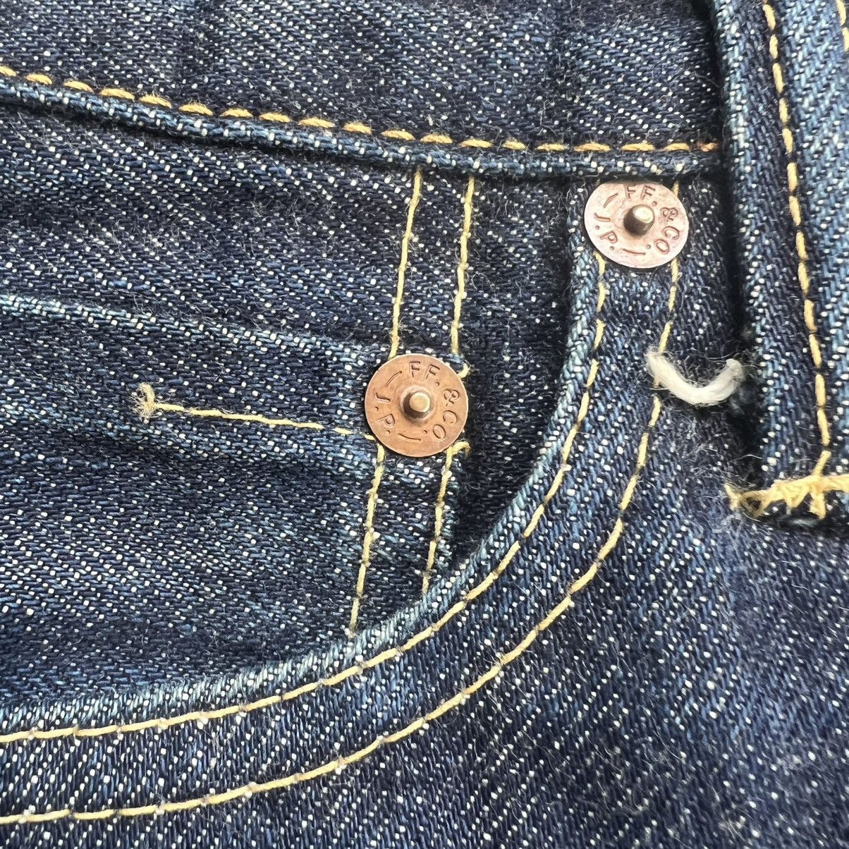 Japanese Brand 2000’s Skull Jeans by An Alchemist Distressed Flared Jeans Size US 26 / EU 42 - 11 Thumbnail