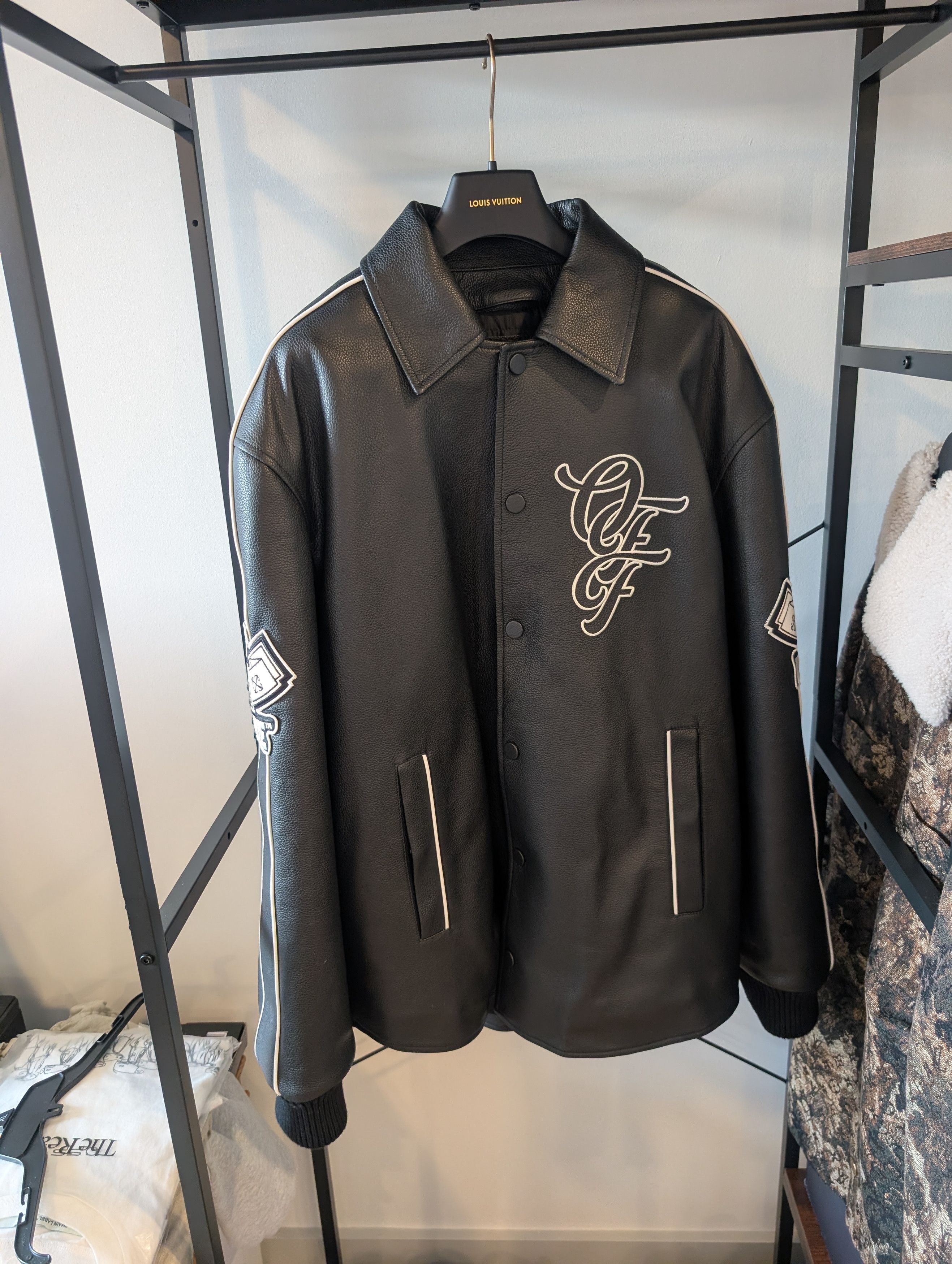 Off-White Rare Off-white nature lover Leather jacket Size US M / EU 48-50 / 2 - 1 Thumbnail
