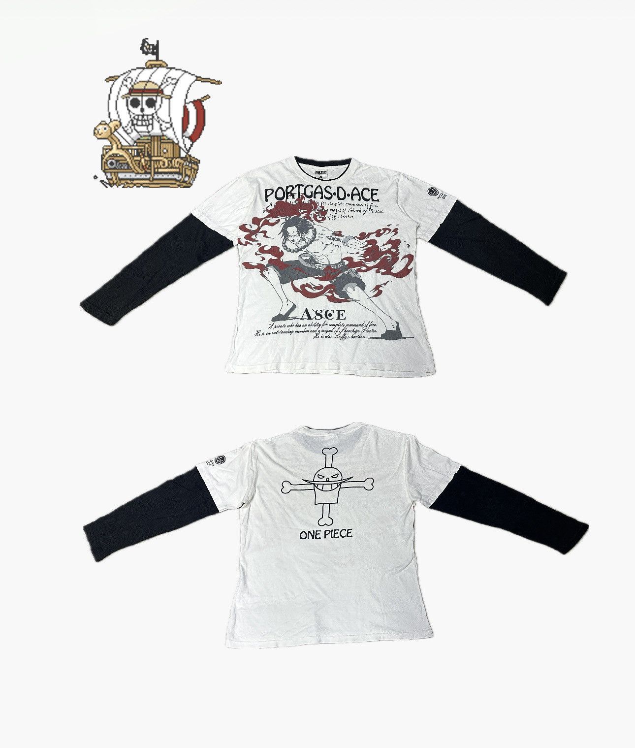 Anime × One Piece × Vintage Vintage Y2k One Piece Portgas D.Ace Tshirt Size US L / EU 52-54 / 3 - 1 Thumbnail