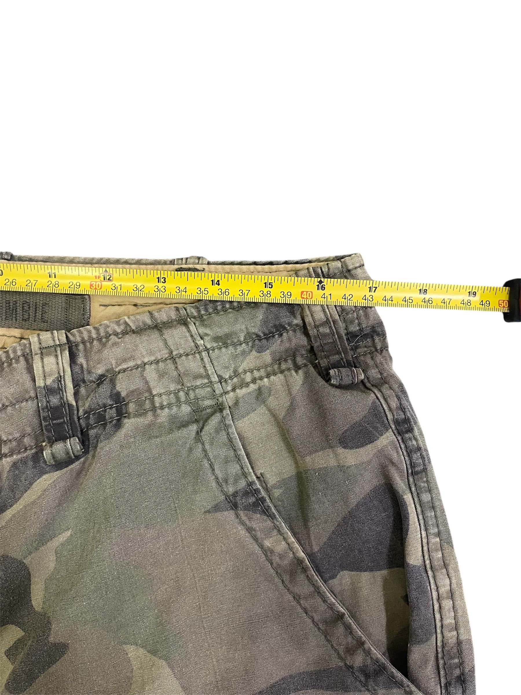 Abercrombie & Fitch Vtg Style A&F Camouflage Faded of the Day Baggy Army Size US 34 / EU 50 - 11 Thumbnail