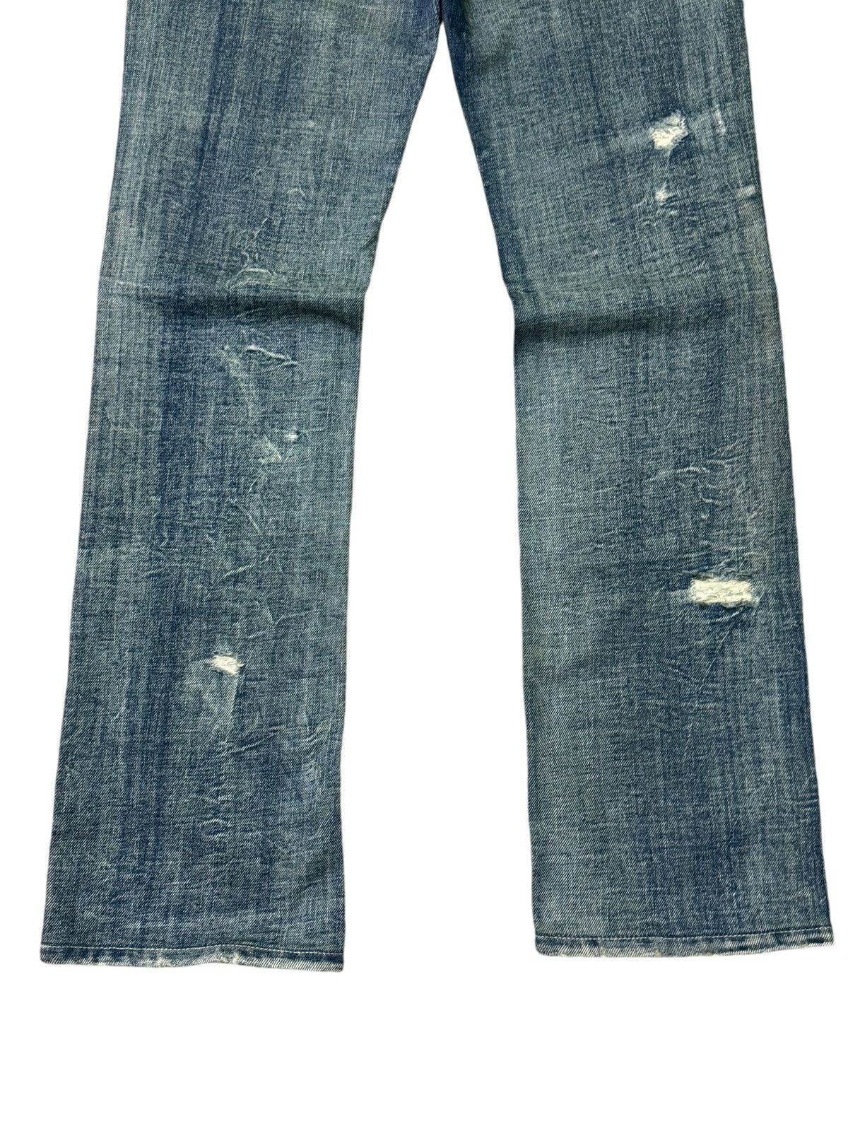 Hysteric Glamour FLARE DIESEL INDUSTRY COW LEATHER LOW RISE DENIM Size US 29 - 13 Thumbnail
