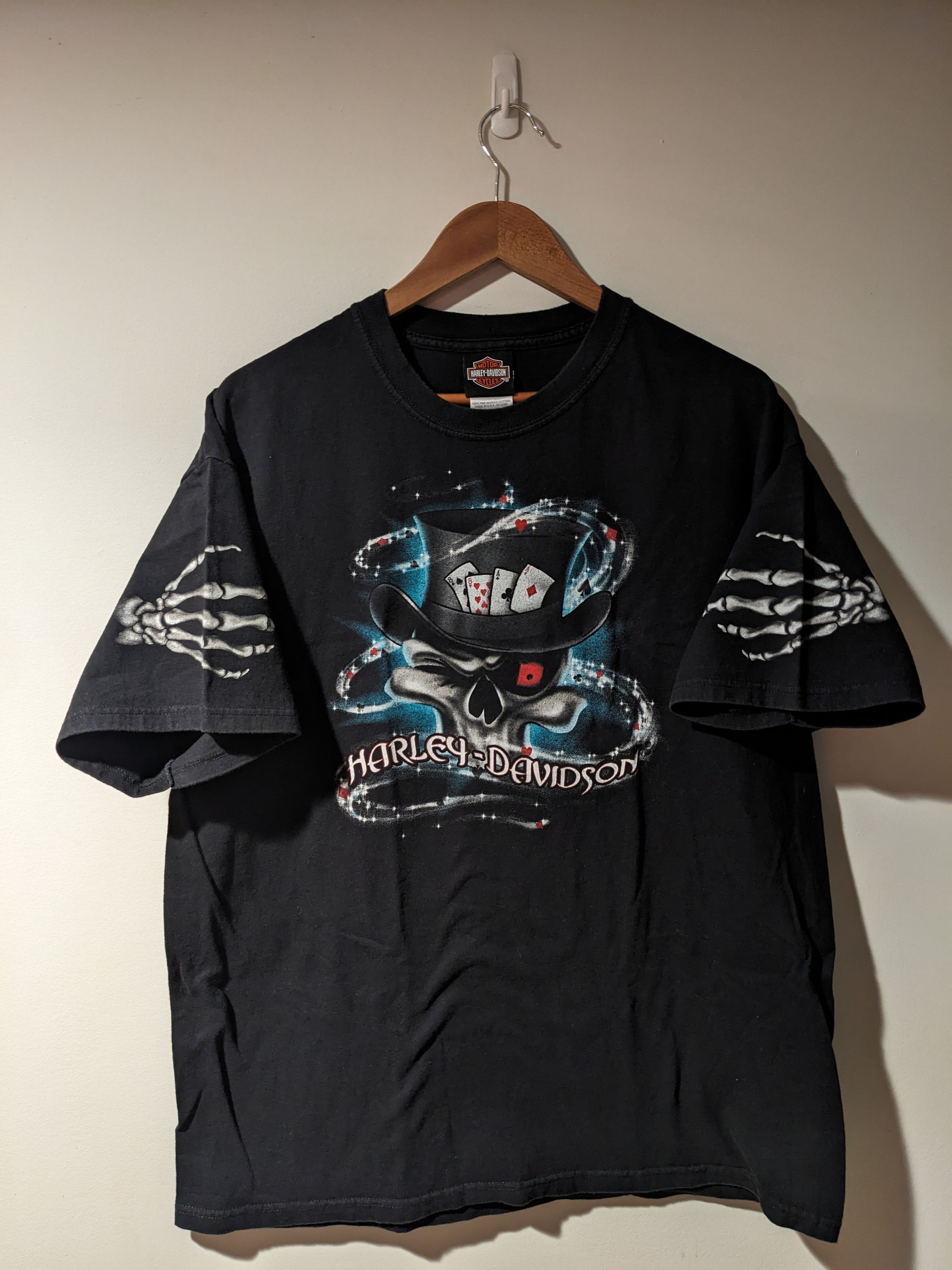 Harley Davidson Vintage 2007 Harley Davidson Skull Magic X-Large T-Shirt Size US XL / EU 56 / 4 - 1 Thumbnail
