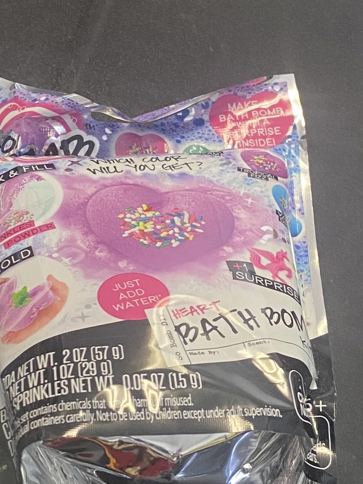 Other So Bomb DIY Kit Heart Bath Bomb Kit With Surprise Ages 6+New Size ONE SIZE - 2 Thumbnail