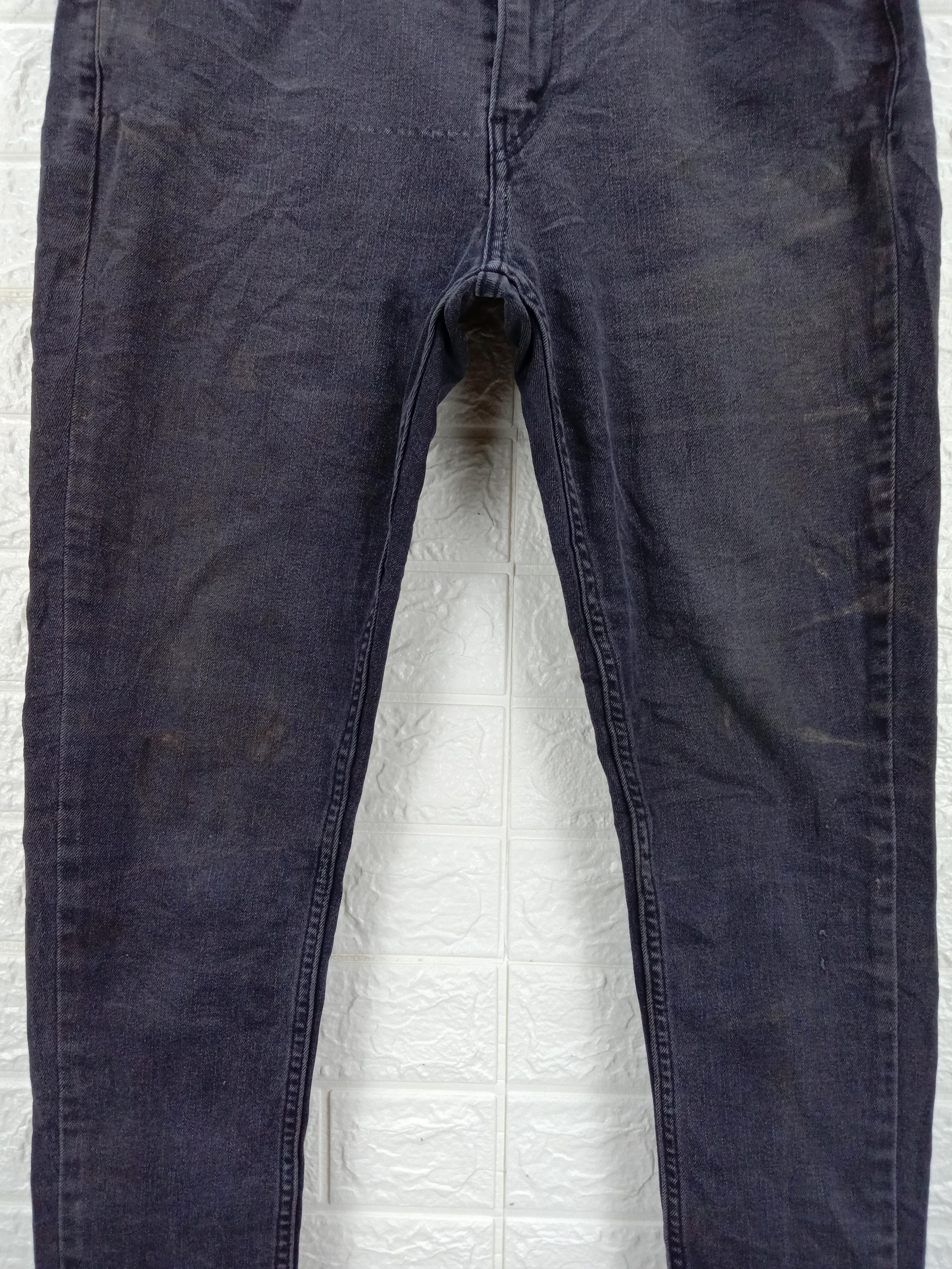 Levi's Vintage Levi's 535 Faded Black Jeans Super Skinny Denim Size 32" / US 10 / IT 46 - 3 Thumbnail