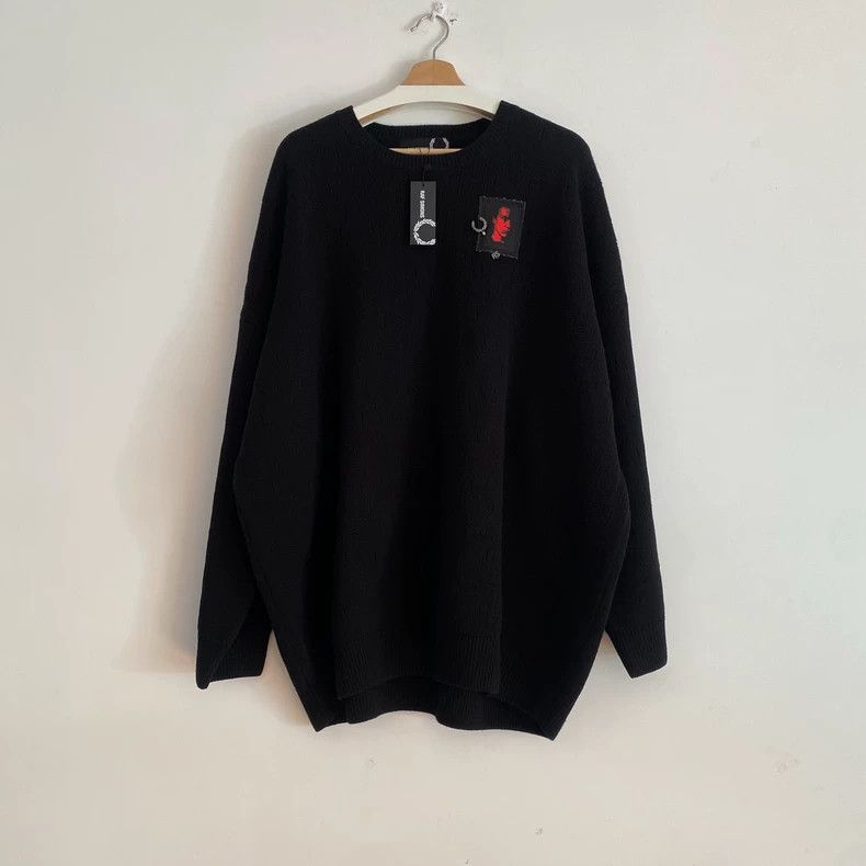 Raf Simons X fred Perry co-branded patch sweater