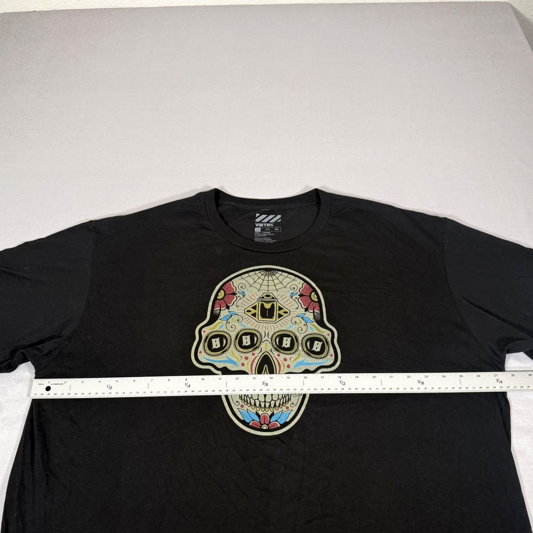Sugar Viktos Shirt Mens 3XL Black Sugar Skull Day Of Dead Military Army Tee Stretch Size US XXL / EU 58 / 5 - 4 Thumbnail