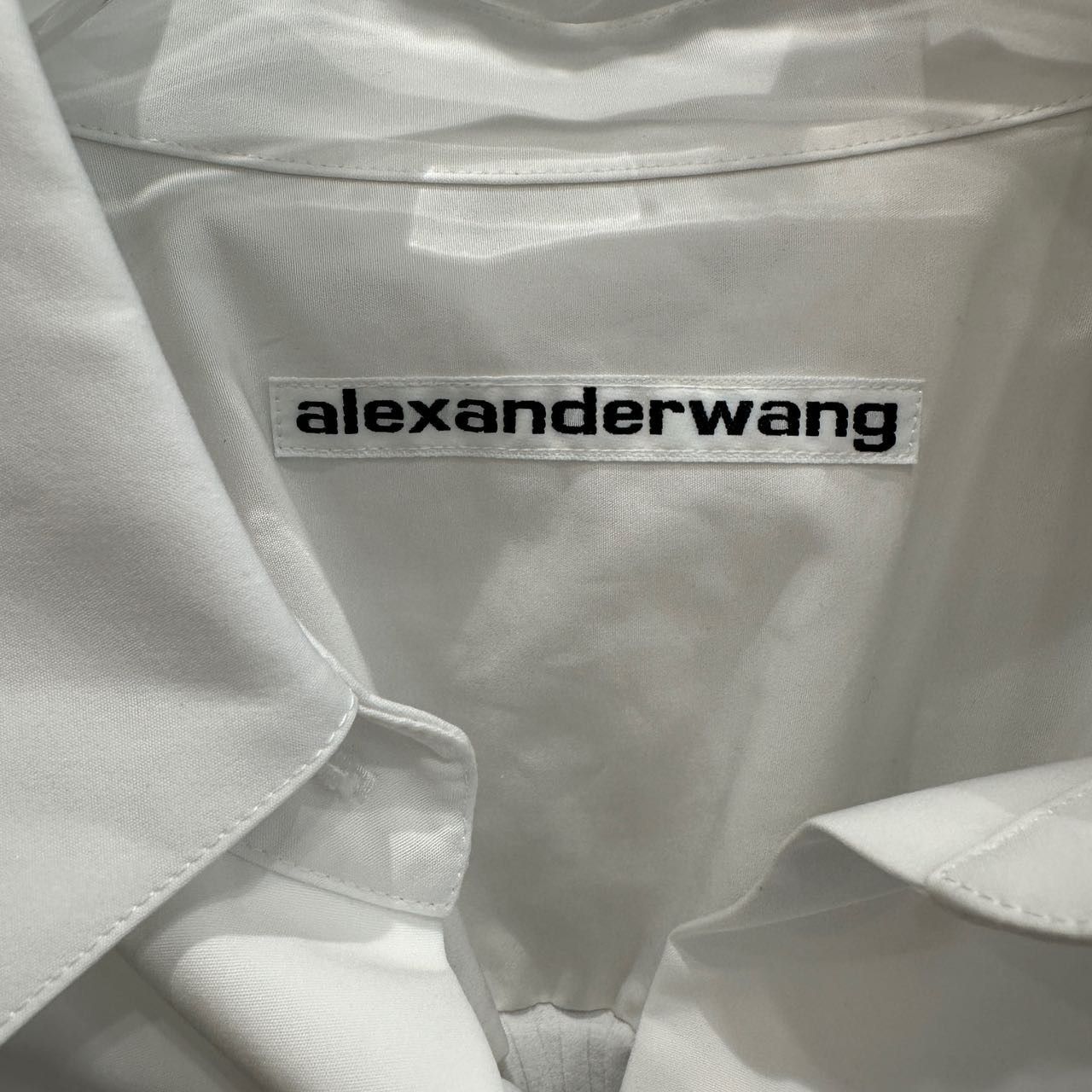 Alexander Wang ALEXANDER WANG Solid Color Collared Long Sleeve Shirt K26WX Size M / US 6-8 / IT 42-44 - 7 Thumbnail