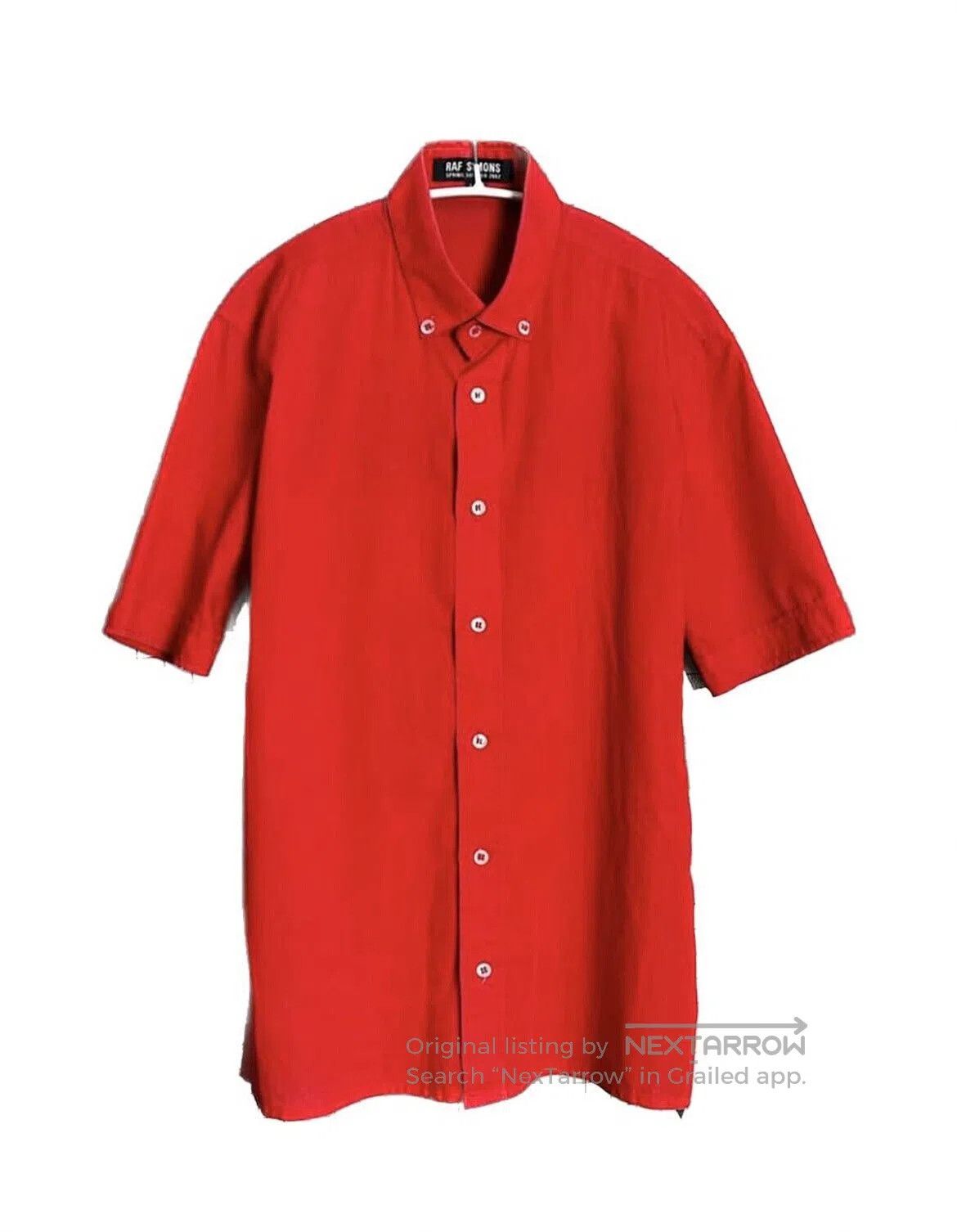 Raf Simons Raf Simons Red Button-Up Shirt. Size US M / EU 48-50 / 2 - 2 Thumbnail