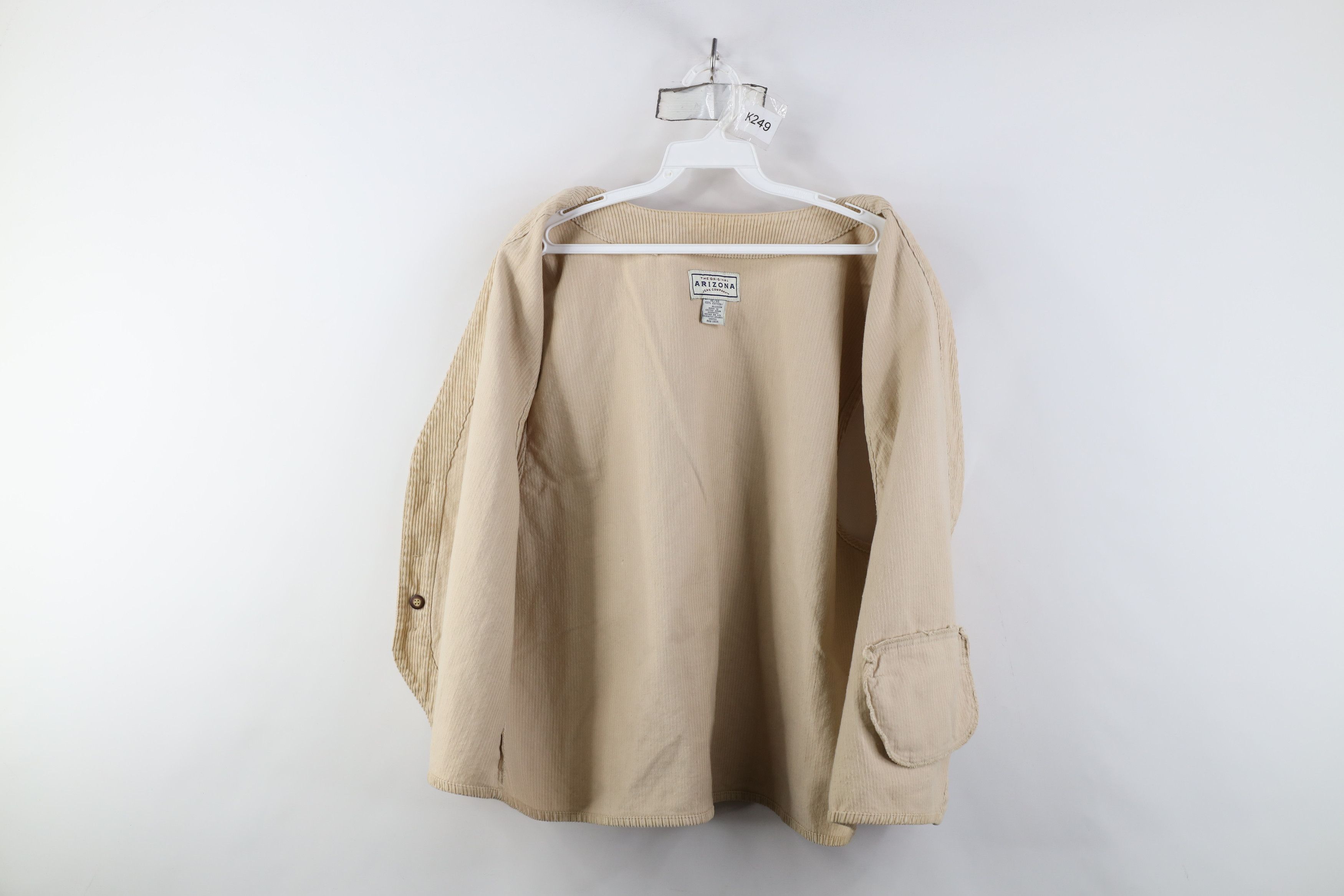 Vintage Vintage 90s Streewear Button Vest Jacket Beige Cotton Size US XL / EU 56 / 4 - 9 Thumbnail
