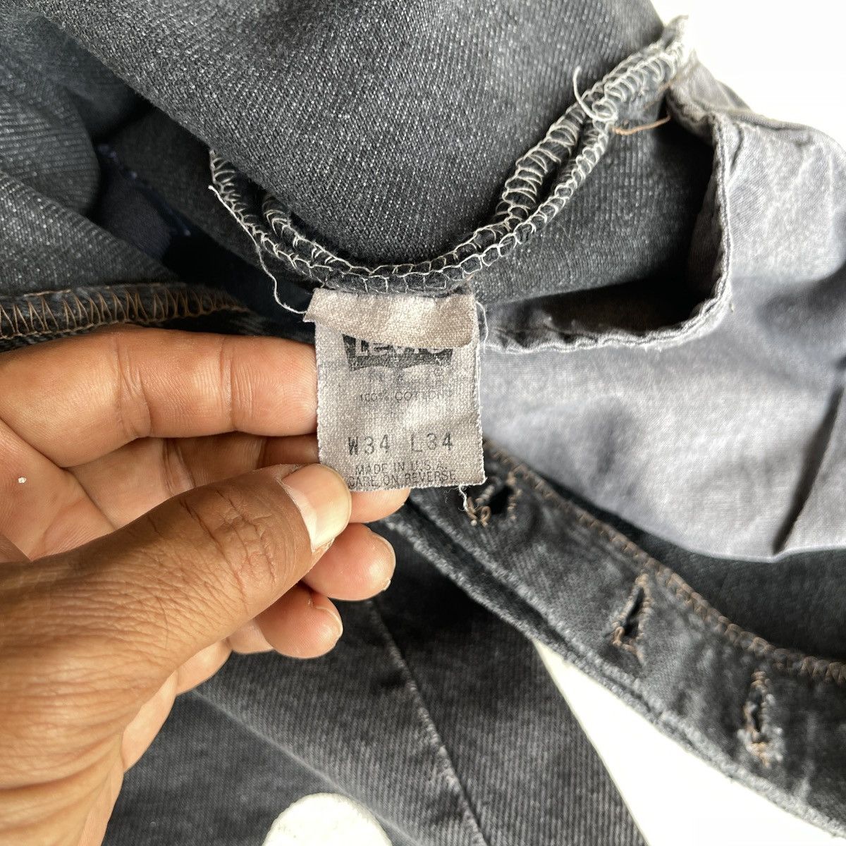 Levi's 90s Levi’s 501 Reworked Neighborhood Tiger Camo Mickey Denim Size US 34 / EU 50 - 16 Thumbnail