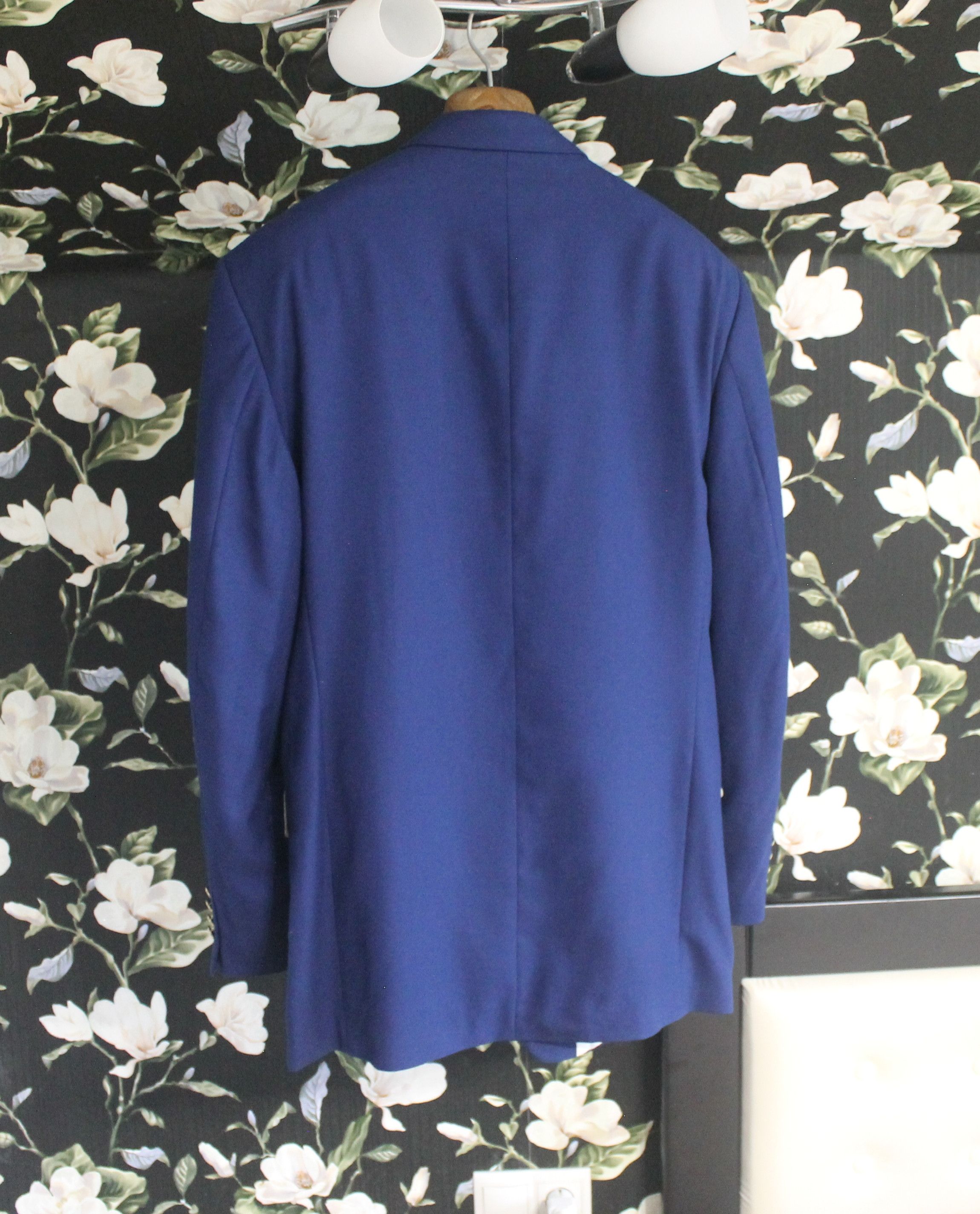 Vintage × Yves Saint Laurent Vintage Yves Saint Laurent New Navy Blazer Size 50R - 4 Thumbnail