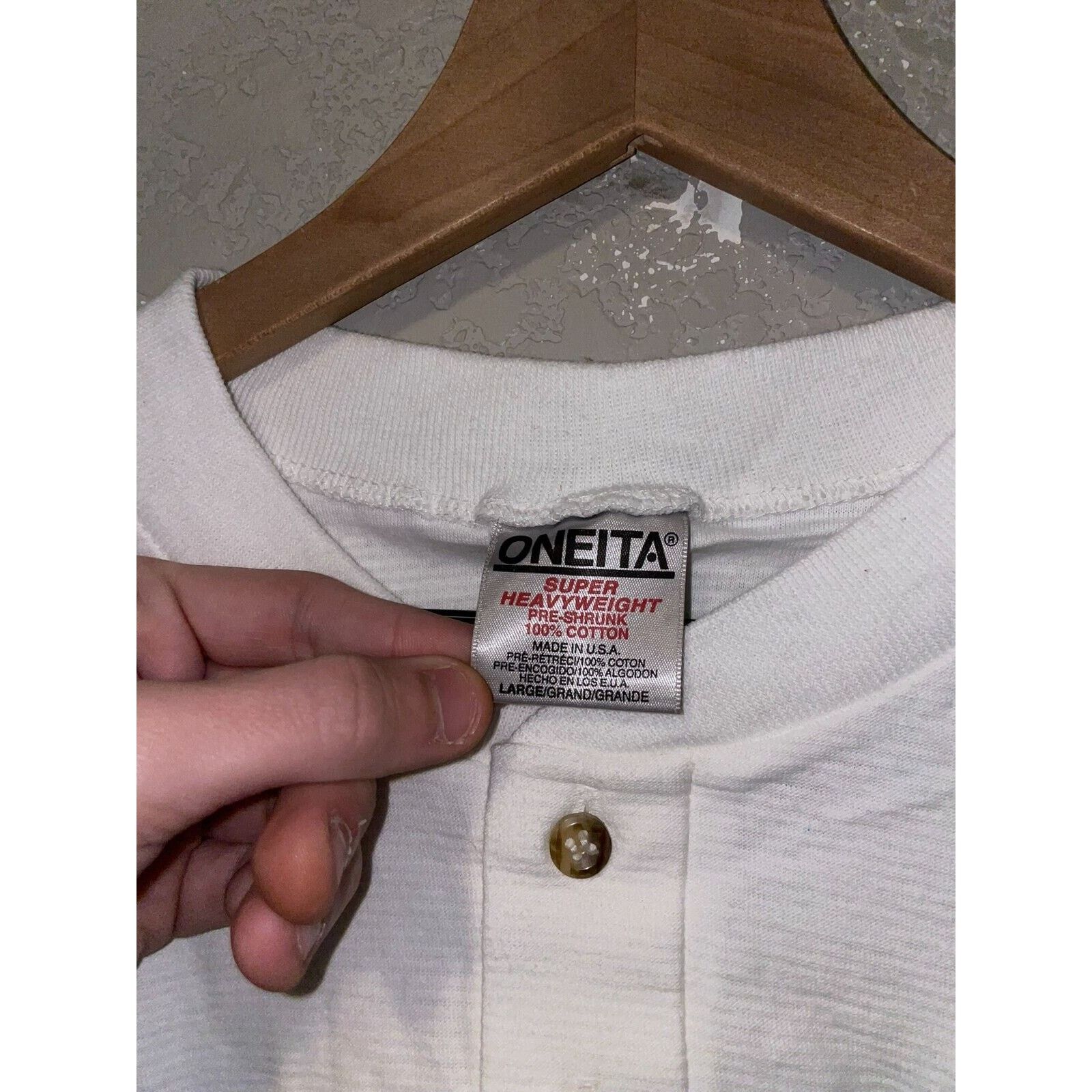 Vintage 90s Virginia Blue Ridge Mountains 1/4 Button White Shirt Size US L / EU 52-54 / 3 - 6 Thumbnail