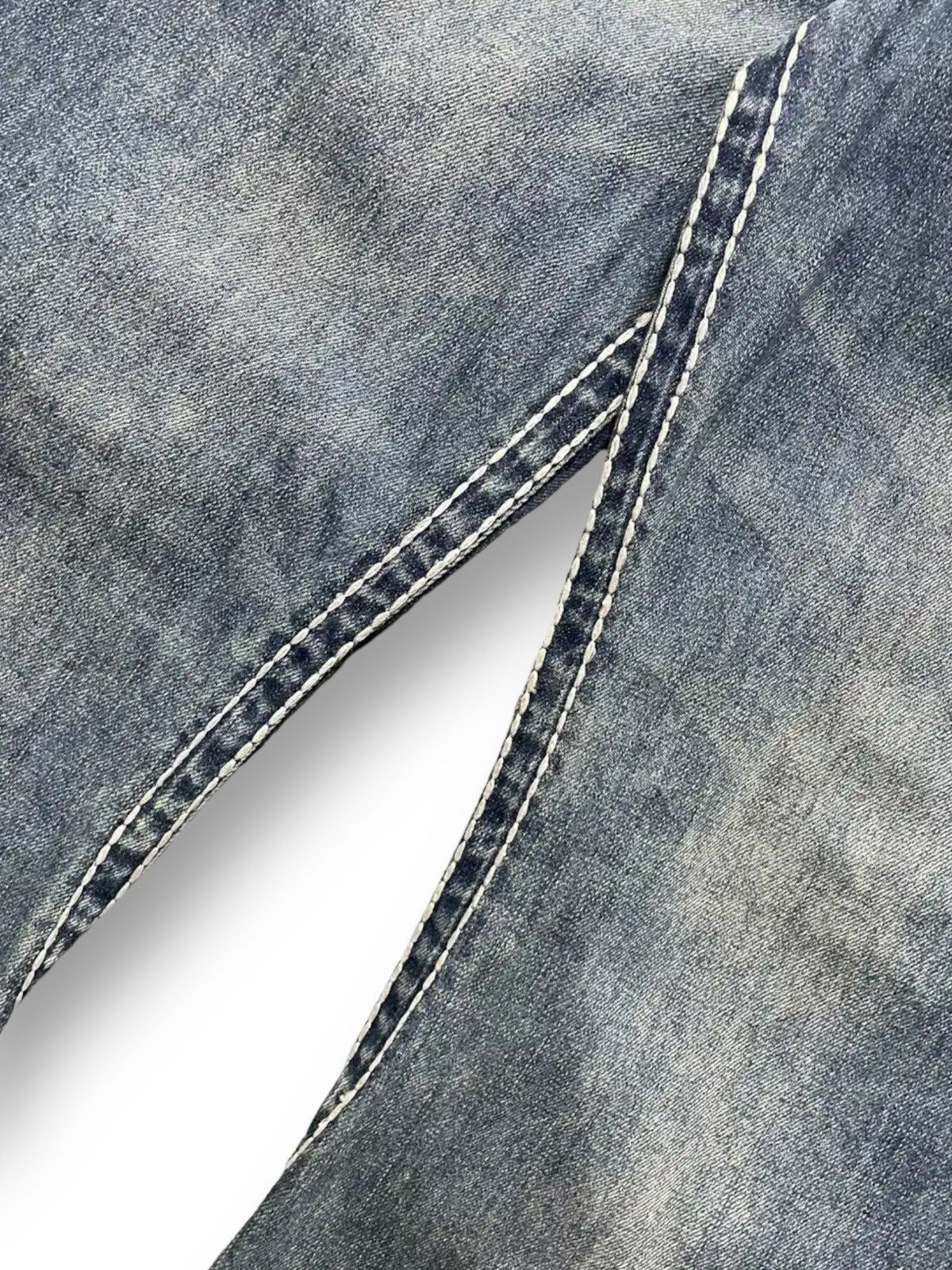 20471120 × GOSTAR DE FUGA × Hysteric Glamour Japan 291251 Heavy Stitched Flared Denim With Braided Belt Size US 32 / EU 48 - 7 Thumbnail
