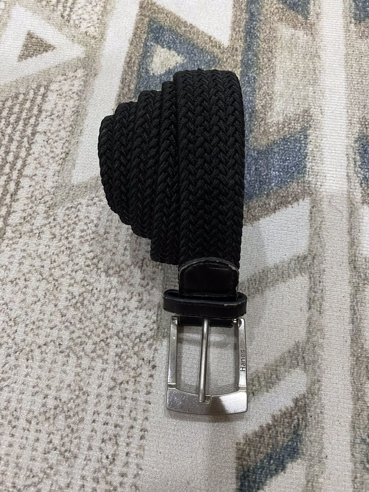 Hanes Hanes Black Canvas Buckle Belt Size ONE SIZE - 3 Thumbnail