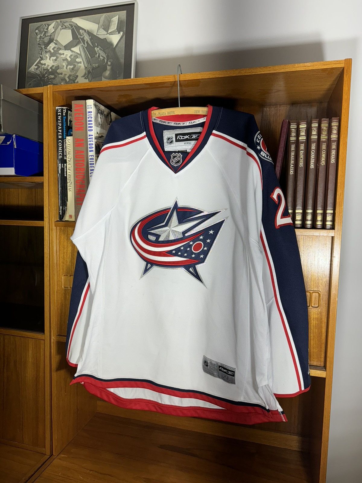 Vintage Vintage Reebok Columbus Blue Jackets Jersey Size US XL / EU 56 / 4 - 1 Thumbnail