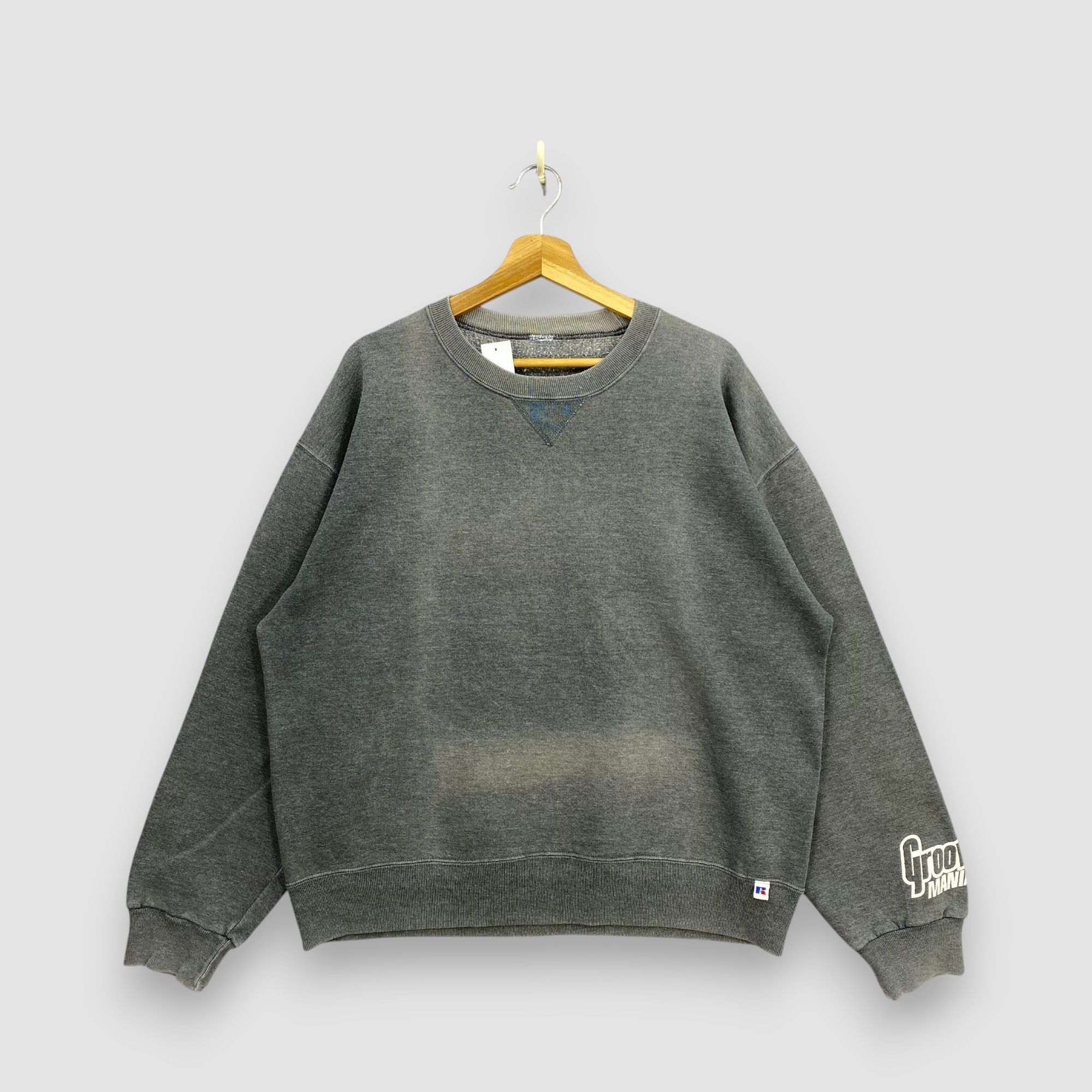 Japanese Brand Vintage Y2K Faded Groove Mania Sweatshirt Russell Athletic Size US XL / EU 56 / 4 - 1 Thumbnail