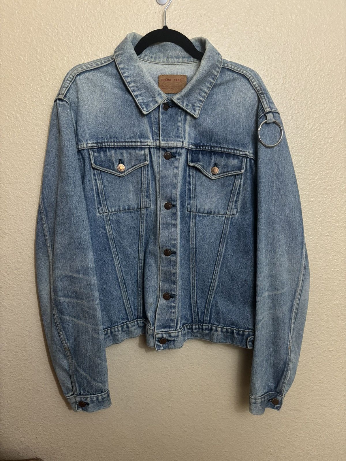 Helmut Lang Helmut Lang 1996 Cock Ring Denim Jacket Size US XL / EU 56 / 4 - 1 Thumbnail