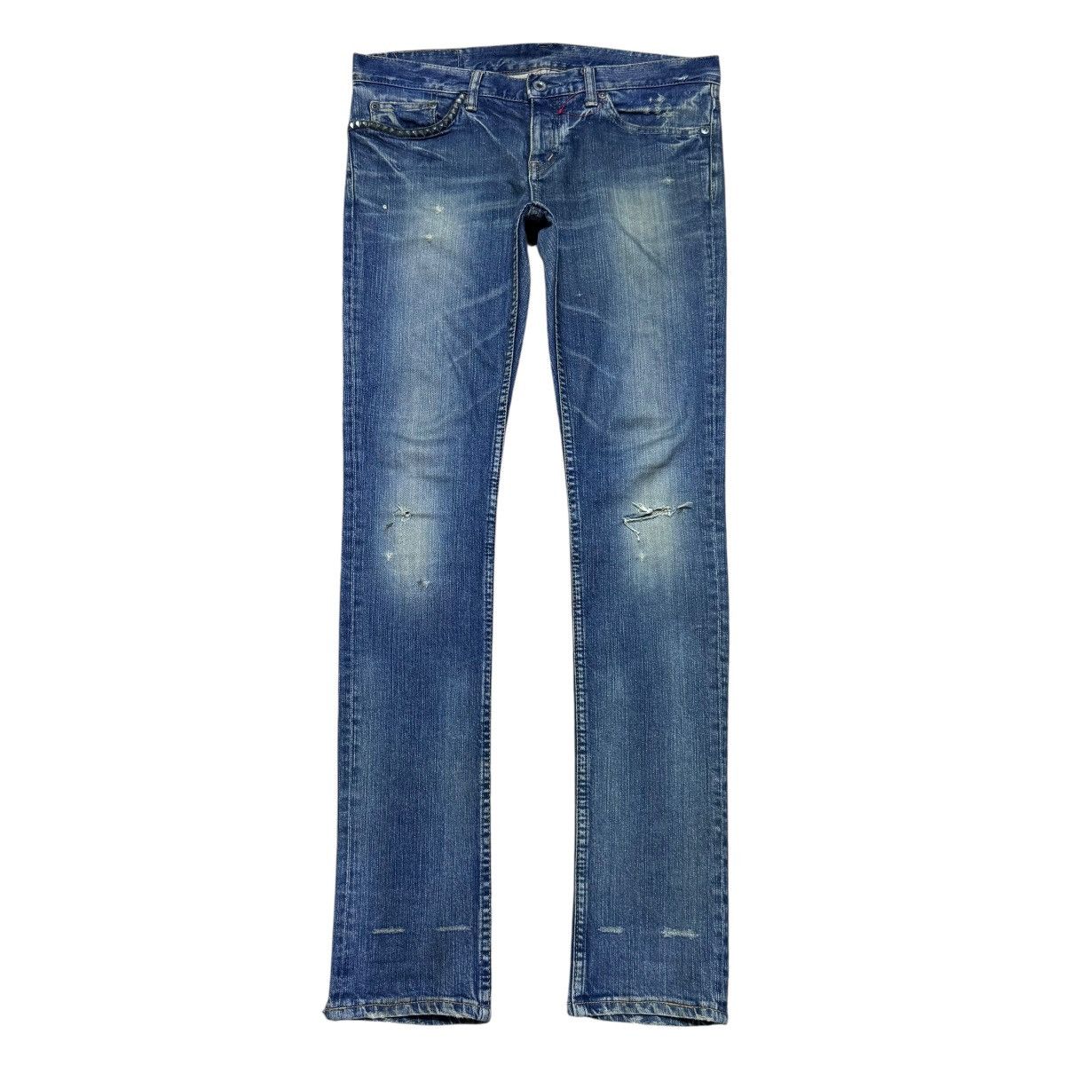 Hysteric Glamour Hysterics Glamour Denim Skinny Jeans Studded Size 32" / US 10 / IT 46 - 2 Thumbnail