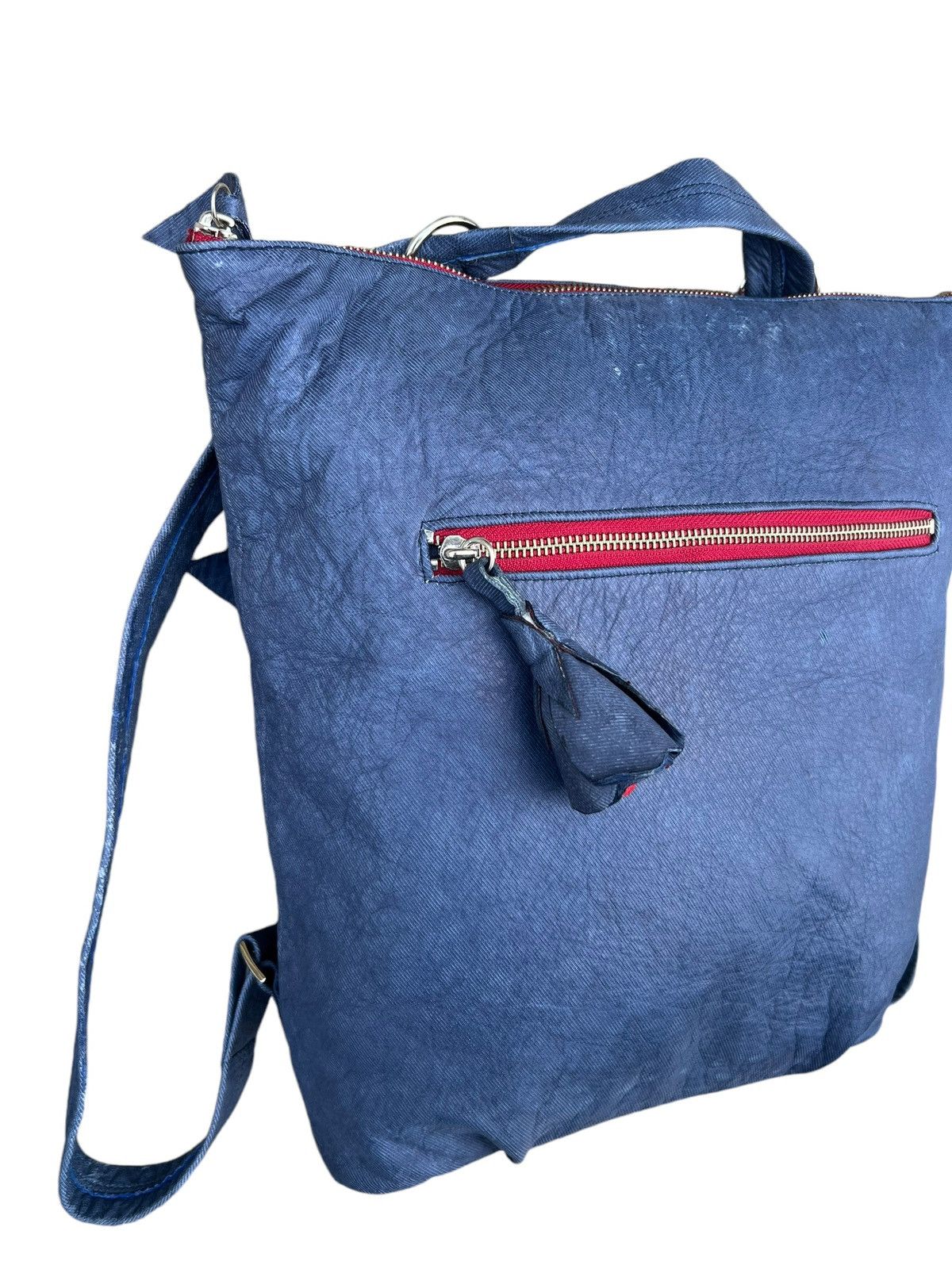 Leather Vintage Brongel Japan Patina Napa Leather 2 Way Backpack Bag Size ONE SIZE - 8 Thumbnail