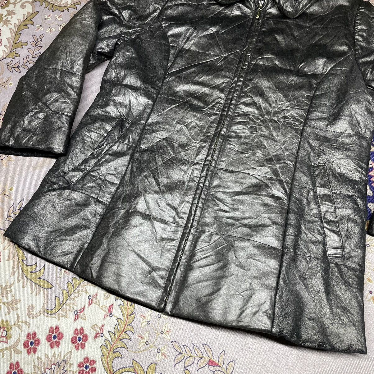 Kansai Yamamoto Kansai Bis by Kansai Yamamoto PU Leather Puffer Jacket Size M / US 6-8 / IT 42-44 - 8 Thumbnail
