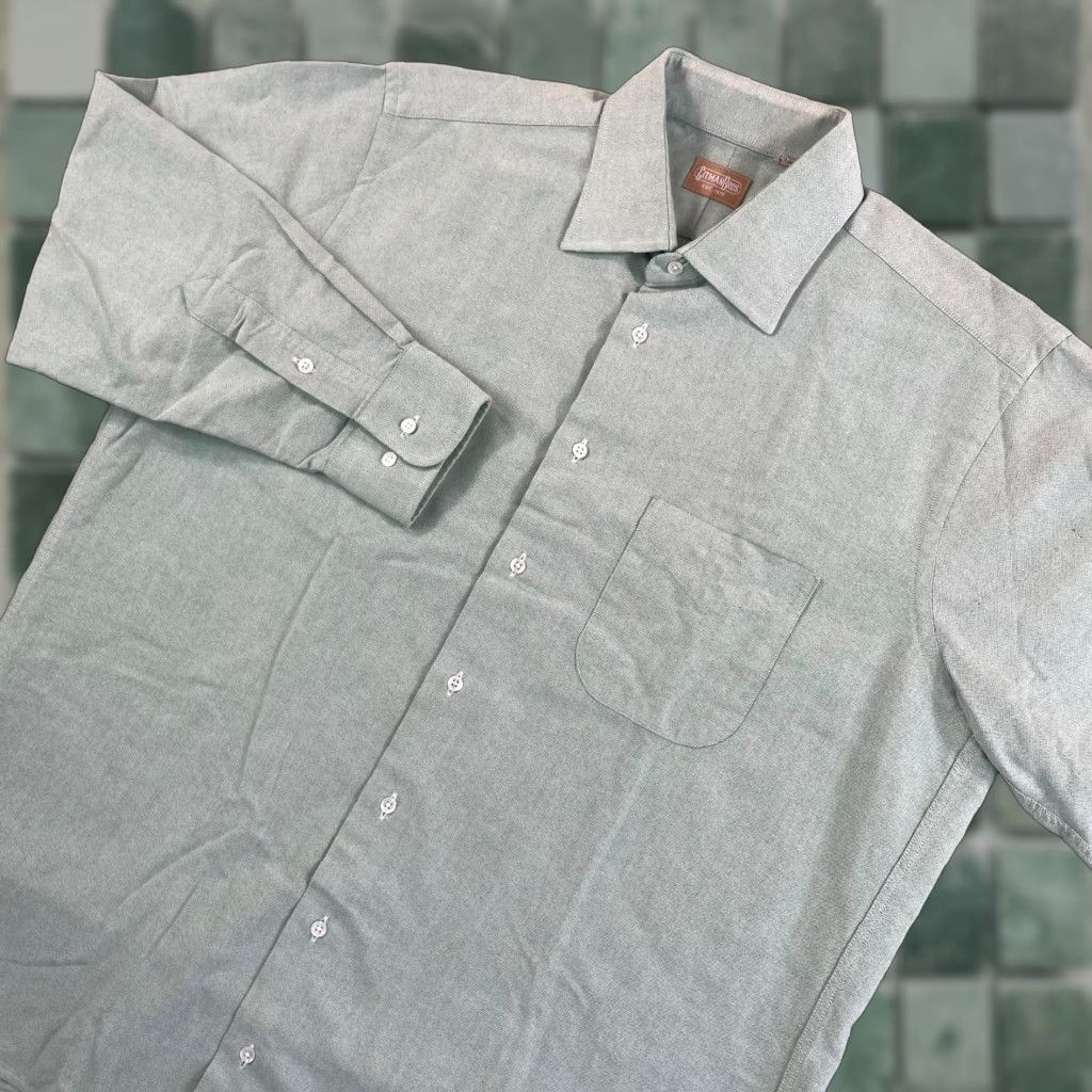 Vintage Gitman Bros Oxford Shirt Men 16.5 Large Green Spread OCBD Preppy Shirt Mens Size US L / EU 52-54 / 3 - 1 Thumbnail