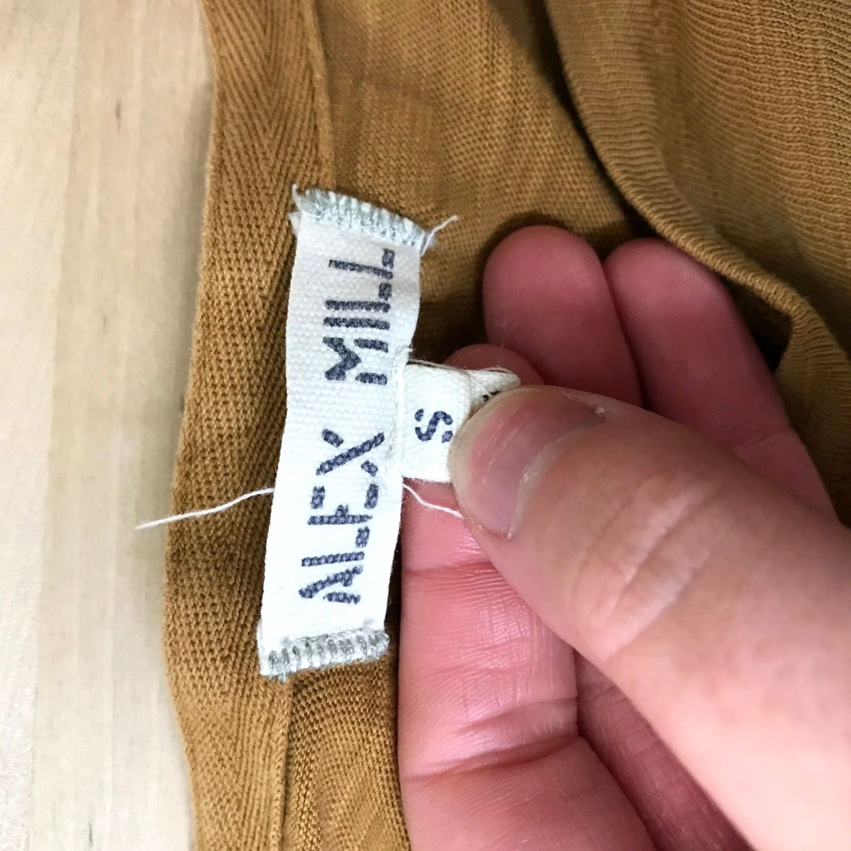 Alex Mill ALEX MILL Cotton T-Shirt Slub Crew Neck Short Sleeve Ochre Yellow Women S Small Size S / US 4 / IT 40 - 7 Thumbnail