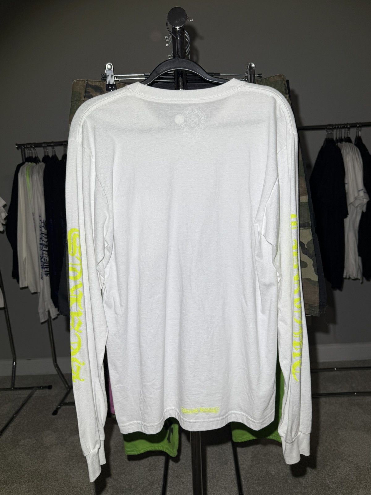 Chrome Hearts Chrome Hearts White/Acidic Green Longlseeve Size US L / EU 52-54 / 3 - 2 Thumbnail