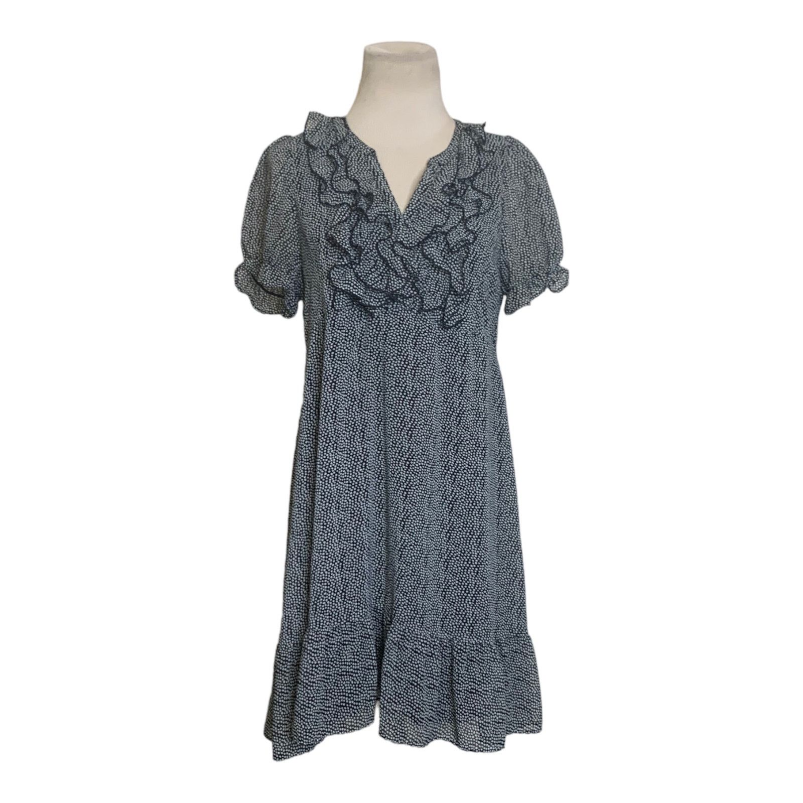 H&M H&M black ruffled short sleeves mini dress size small Size S / US 4 / IT 40 - 7 Thumbnail