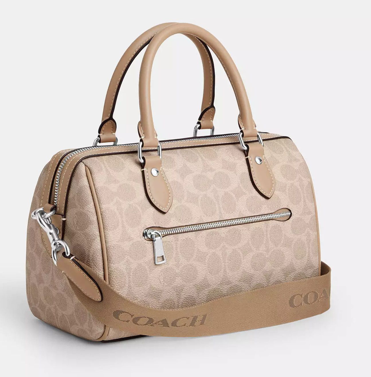 Coach Rowan Satchel Bag In Signature Canvas CW376 Size ONE SIZE - 4 Thumbnail