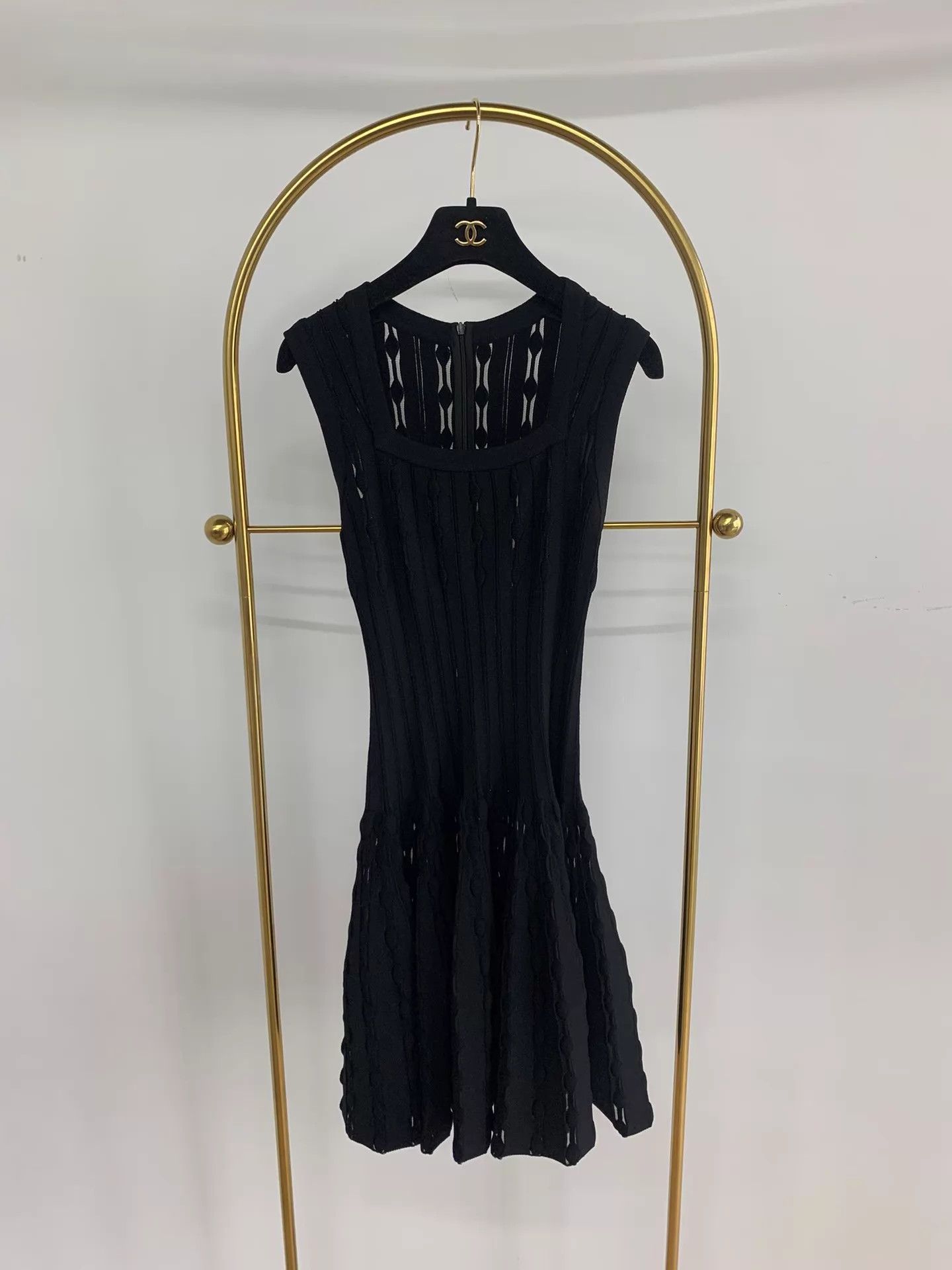 Alaia Alaia Women's Black Knit Waist-Tie Dress 36 Size XS / US 0-2 / IT 36-38 - 1 Thumbnail