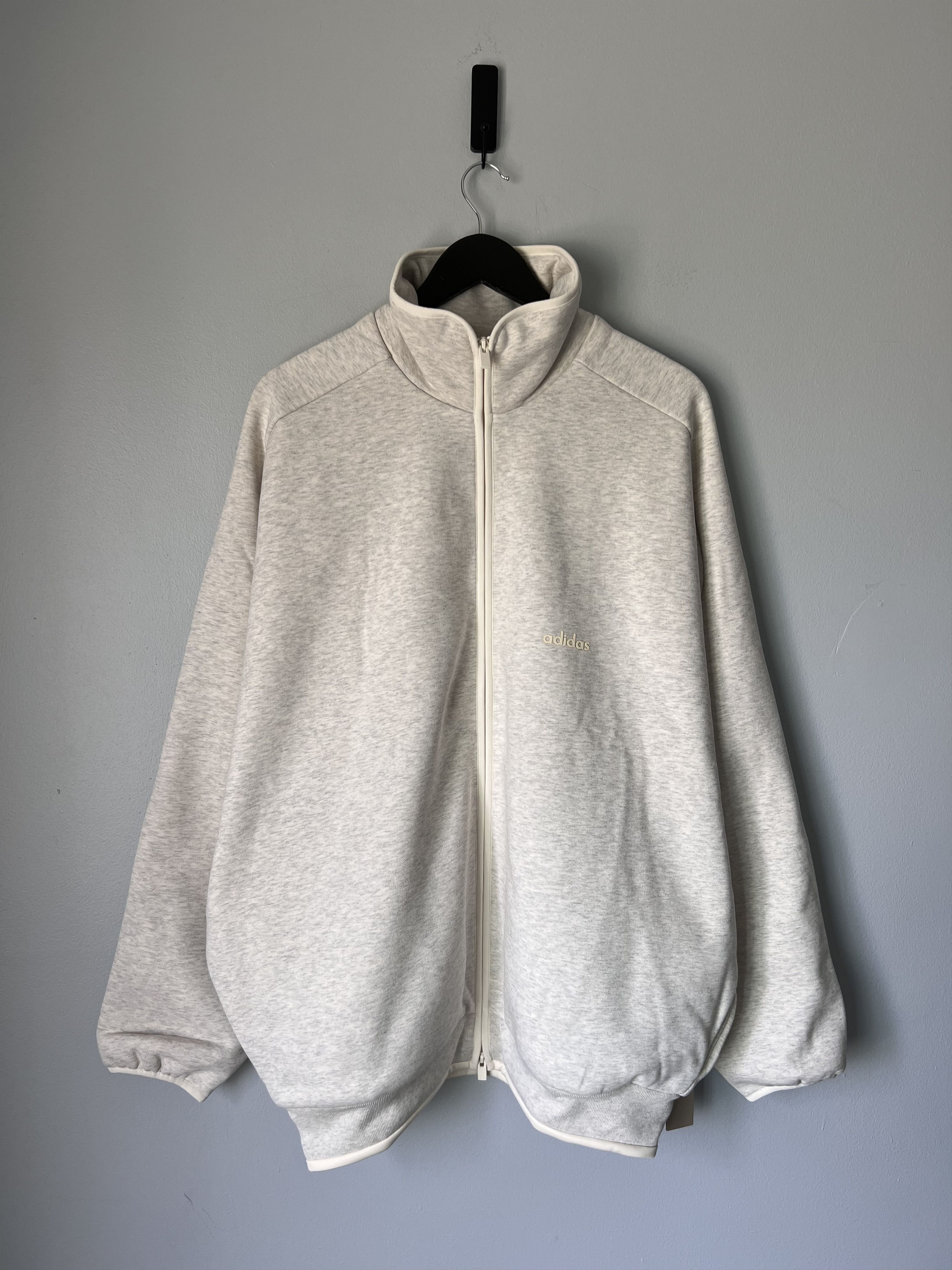 Adidas × Fear of God Adidas Fear of God Athletics Fleece Track Jacket in Oatmeal Size US L / EU 52-54 / 3 - 1 Thumbnail