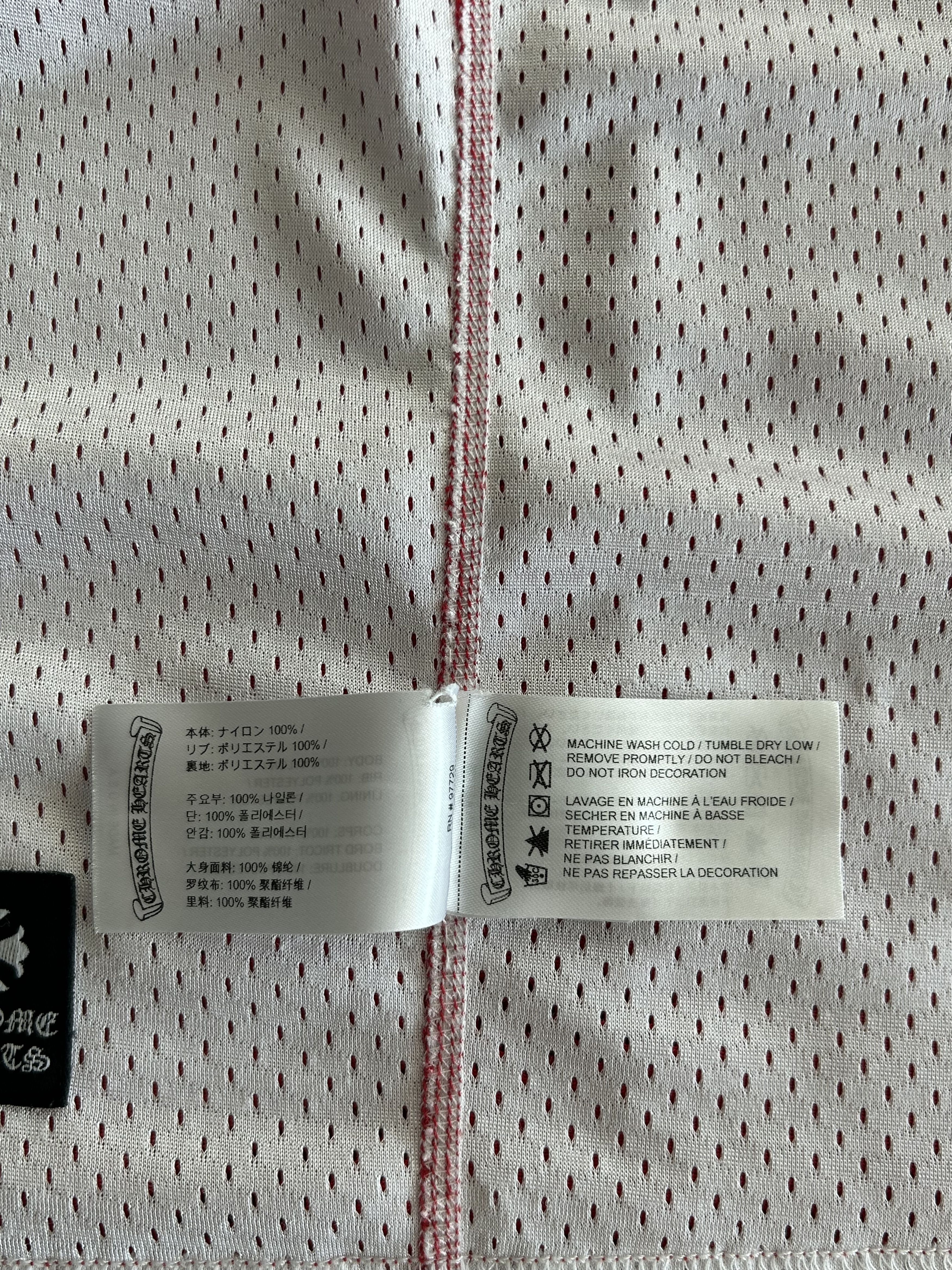 Chrome Hearts Matty Boy Red & White Team Form Reversible Mesh Jersey Size US XXL / EU 58 / 5 - 6 Thumbnail