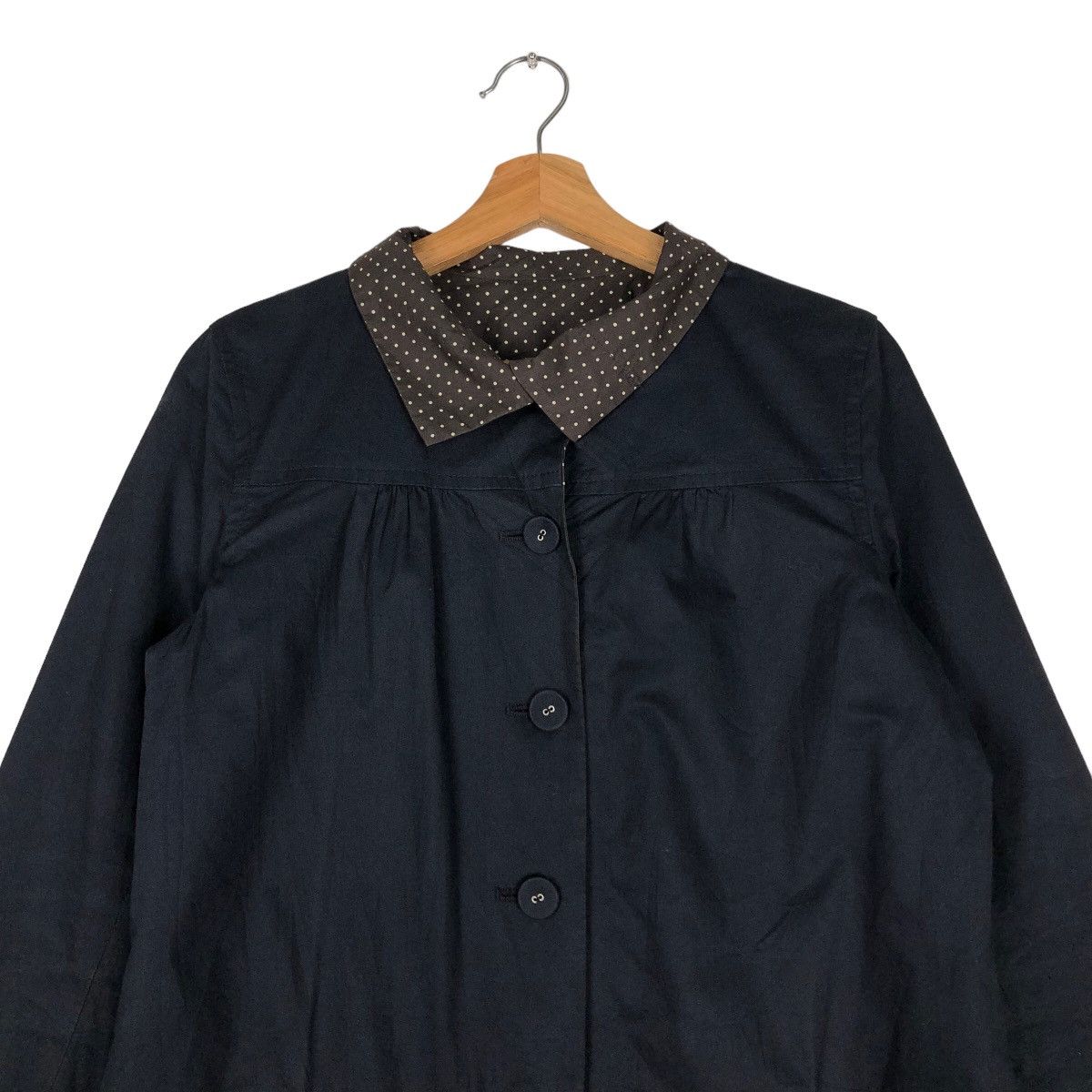 Issey Miyake 🔥Vtg Long Jacket Pou Dou Dou Japan Polkadot Lining Size US M / EU 48-50 / 2 - 3 Thumbnail