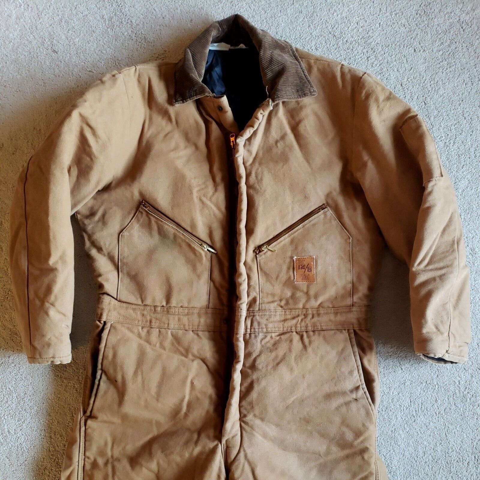 Walls Walls Insulated Coveralls Mens 44 Short Premium 12/8 Brown D Size US 44 / EU 60 - 2 Thumbnail