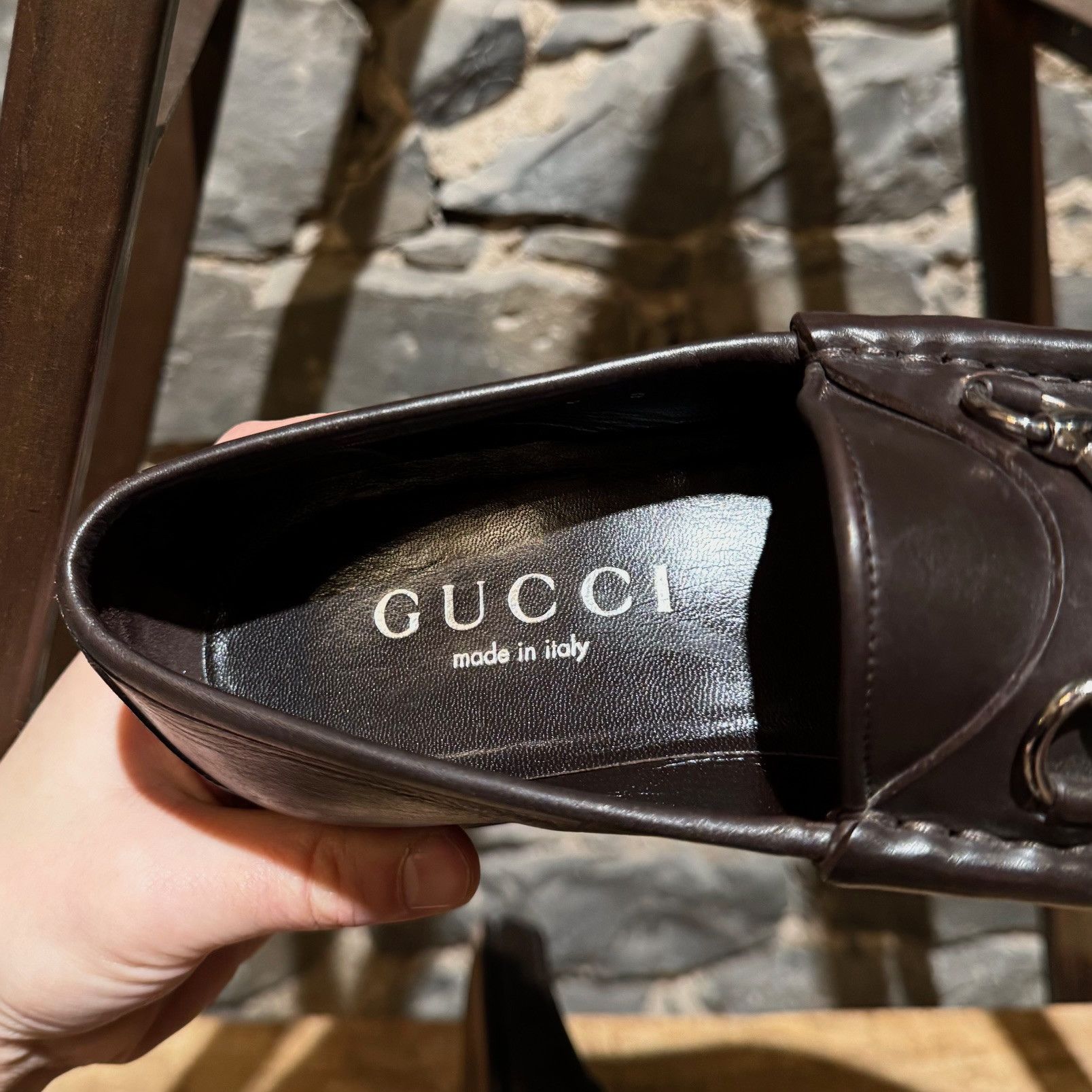 Gucci Gucci Brown Leather Horsebit Loafers Size US 9 / EU 42 - 11 Thumbnail