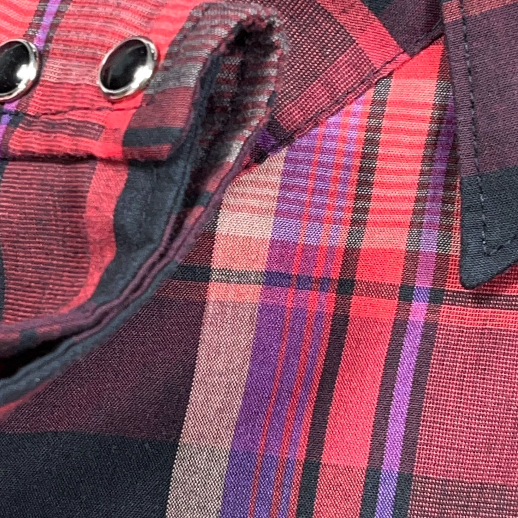 Wrangler VINTAGE Wrangler Shirt Men XL Pearl Snap Cowboy Western Plaid Red Cotton Long Sleeve 17 35 Size US XL / EU 56 / 4 - 5 Thumbnail