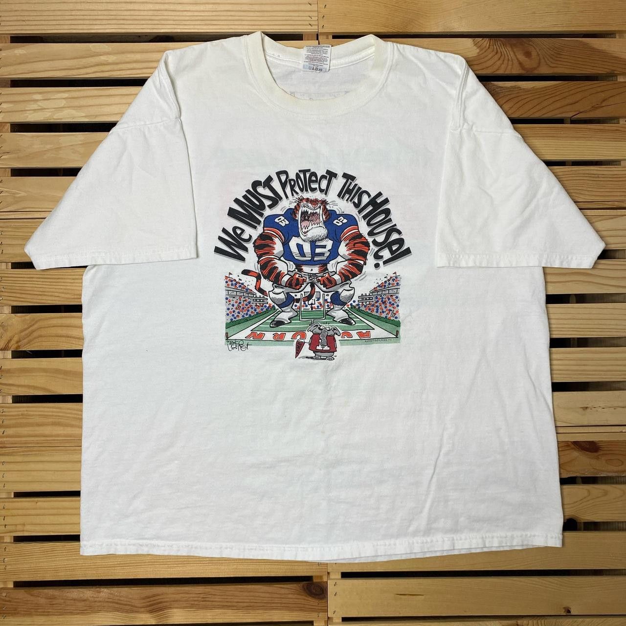 Jerzees Vintage Auburn University White College Tee Size 2XL Size US XXL / EU 58 / 5 - 1 Thumbnail
