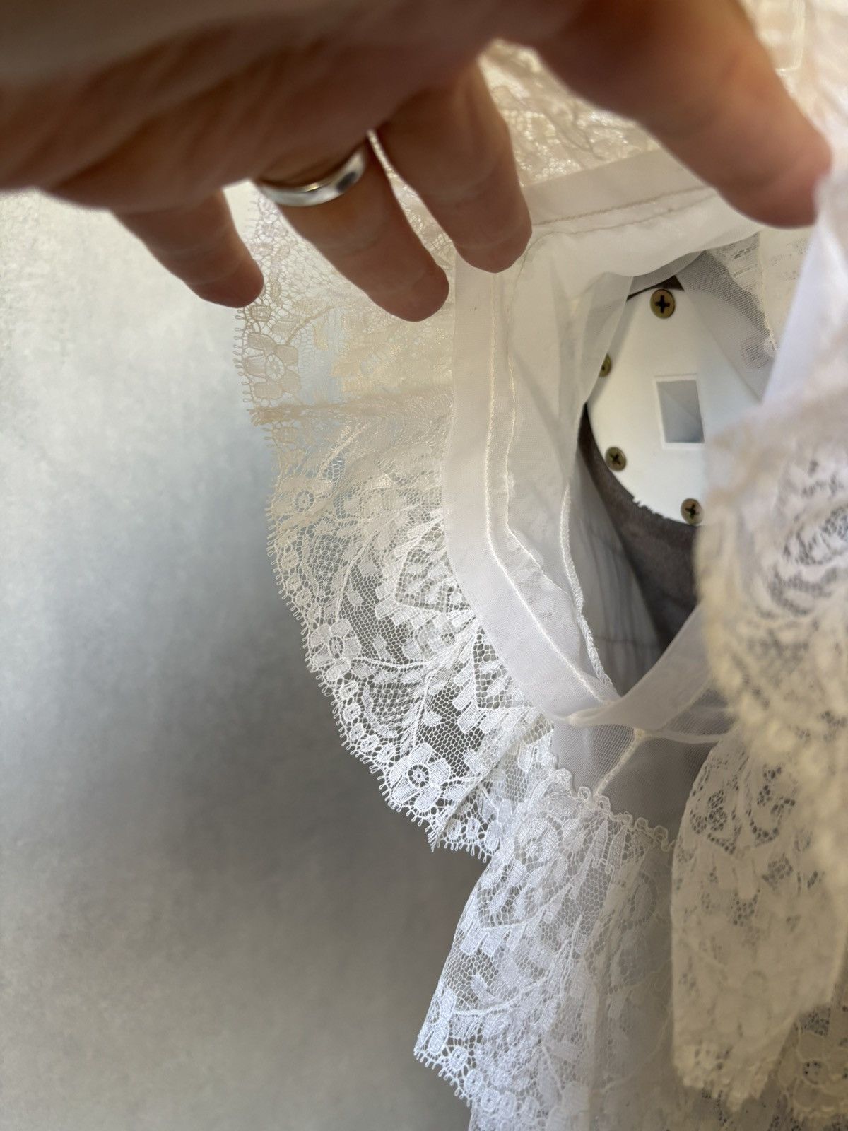 Dior Christian Dior Lace Capelet Satin Bows, circa 20th century Size S / US 4 / IT 40 - 3 Thumbnail