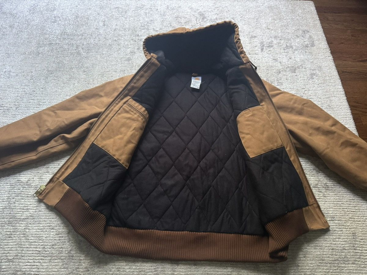 Carhartt Carhartt Tan Brown Hooded Jacket Detroit Active J140 BRN Size US XL / EU 56 / 4 - 3 Thumbnail