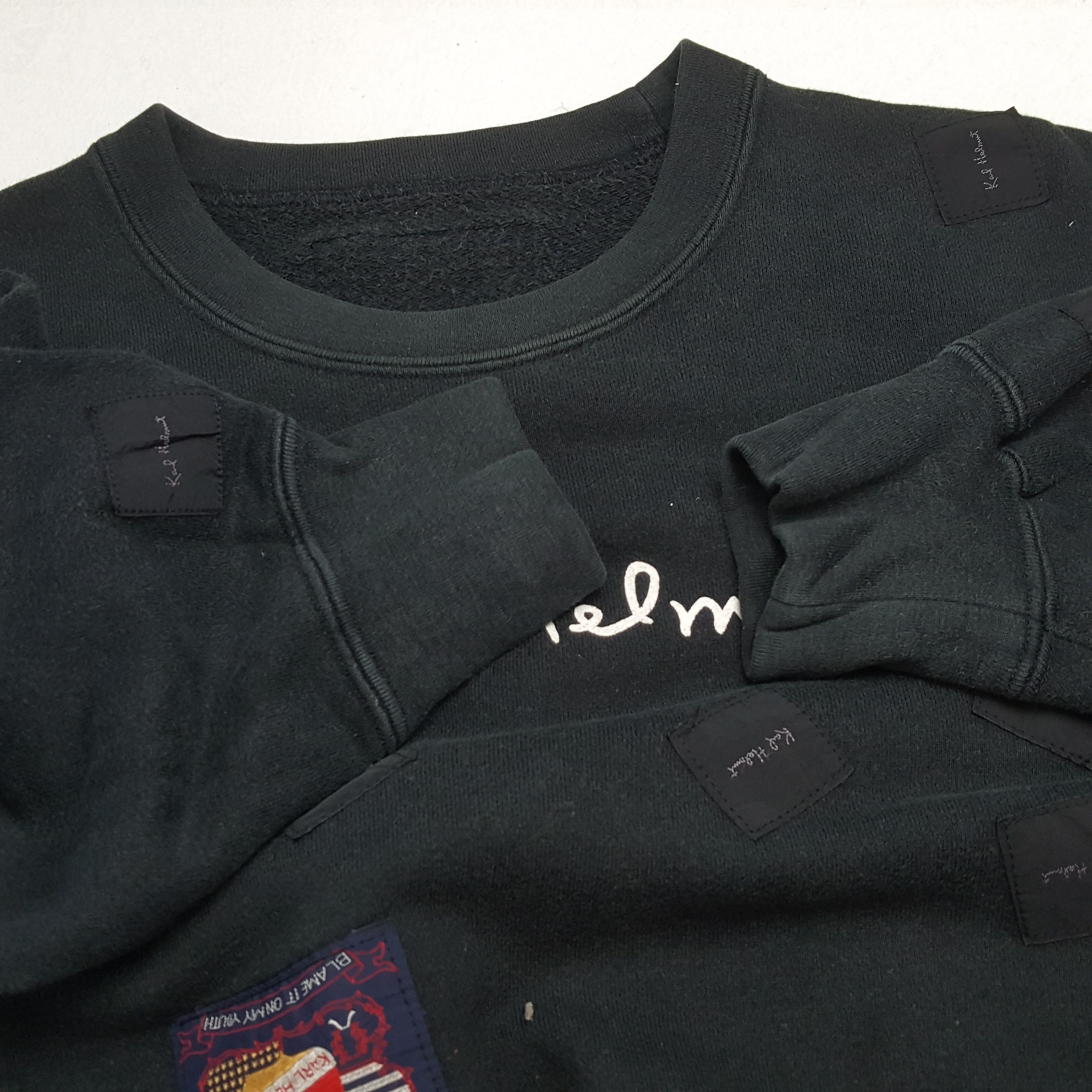 Karl Helmut × Vintage KARL HELMUT Fashion Style Design Sweatshirt Size US L / EU 52-54 / 3 - 9 Thumbnail