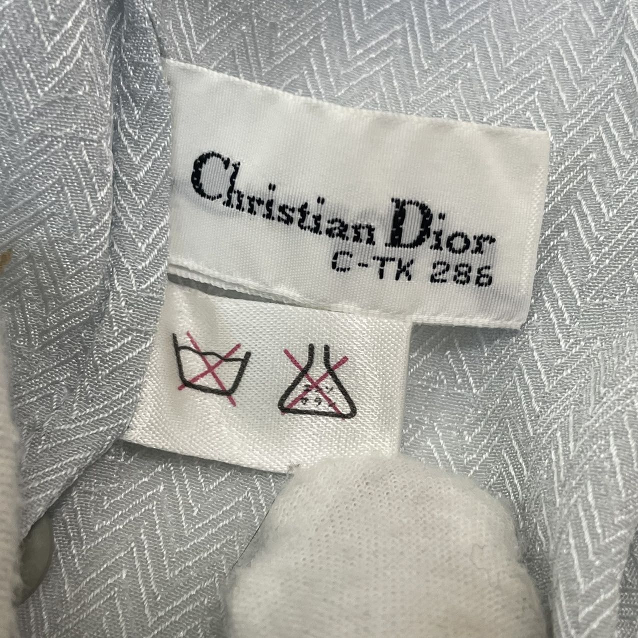 Dior Dior Blue Silk Shirt K26WX Size M / US 6-8 / IT 42-44 - 8 Thumbnail