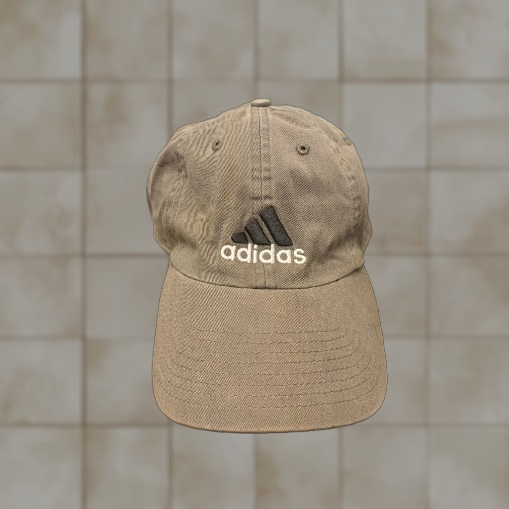 Adidas Adidas Green Adjustable Strap Back Hat Unisex Adults Cotton Cotton Cap Baseball Cap Size ONE SIZE - 1 Thumbnail