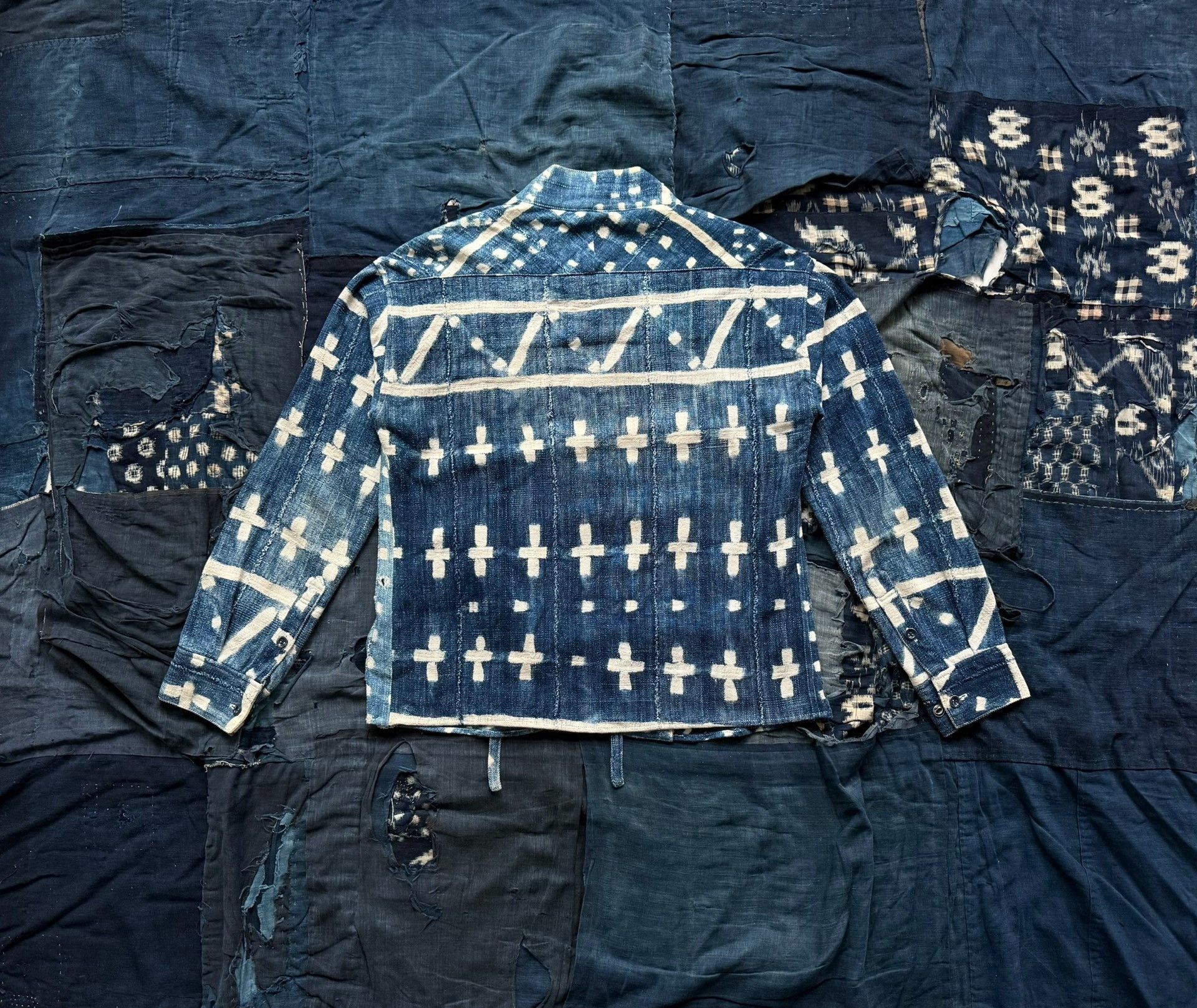 Visvim VISVIM LHAMO SHIRT INDIGO SPOT Size US XXS / EU 40 - 3 Thumbnail